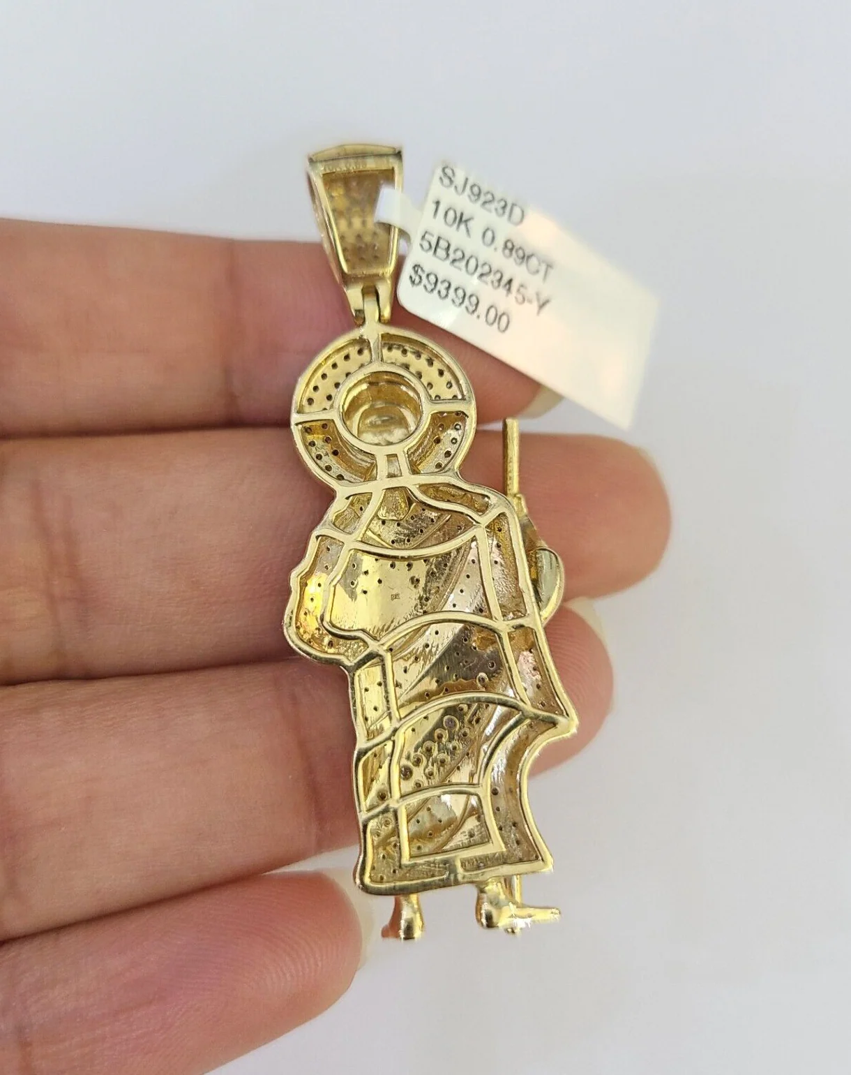 10k Miami Cuban Chain Diamond Saint Jude Charm Set 4mm 18"-28" Necklace Gold - Image 7