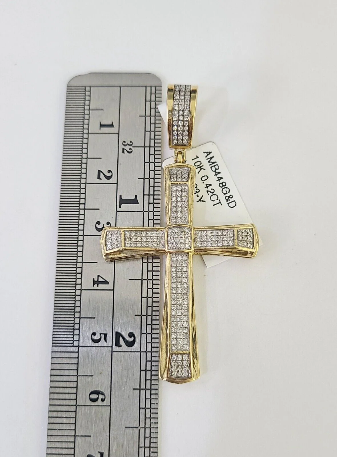 10k Miami Cuban Chain Jesus Cross Charm Set 4.5mm 20"-28" Necklace Pendant Gold - Image 4