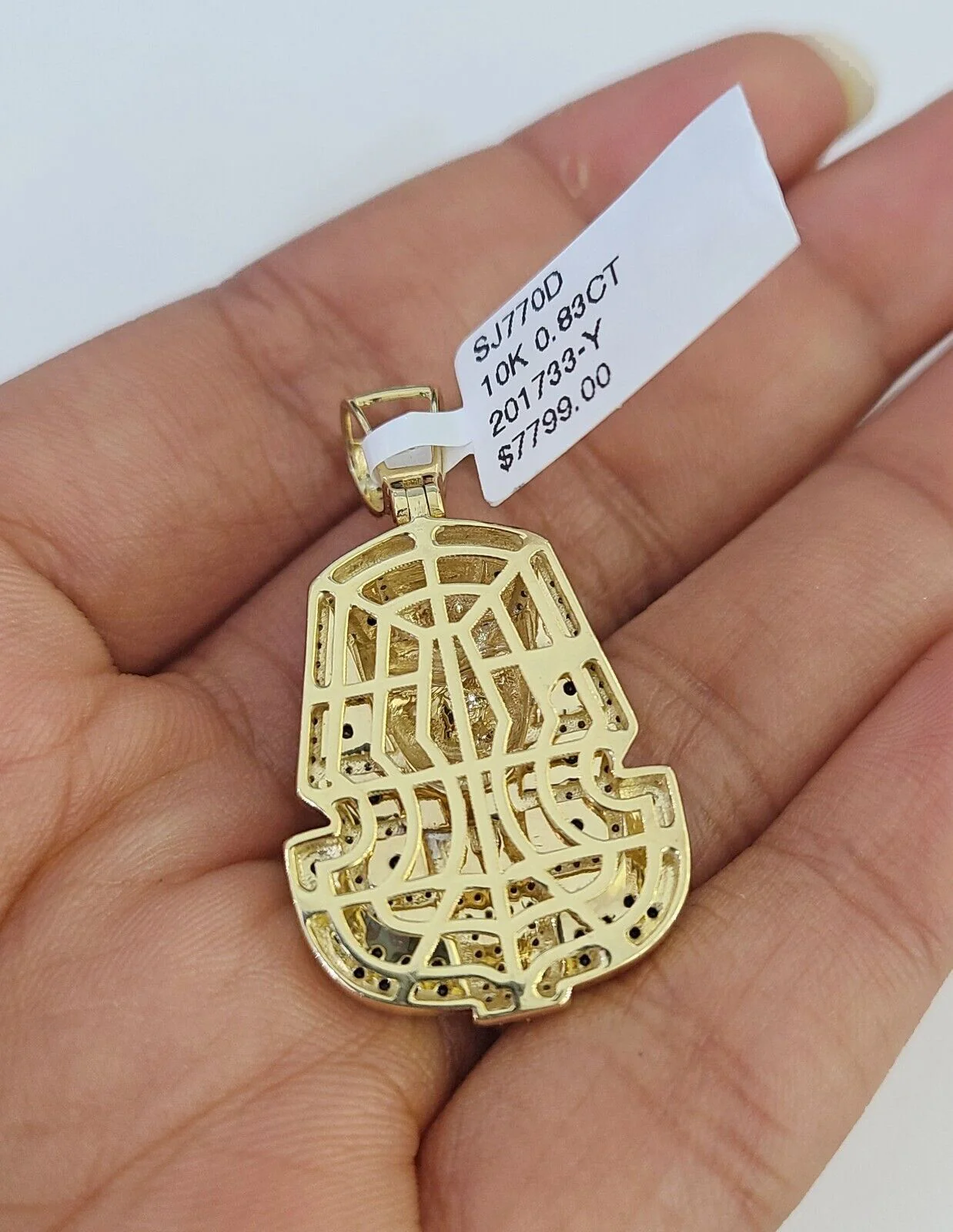 10k Miami Cuban Chain Pharaoh Charm Set 4.5mm 20"-28" Necklace Pendant Gold - Image 7