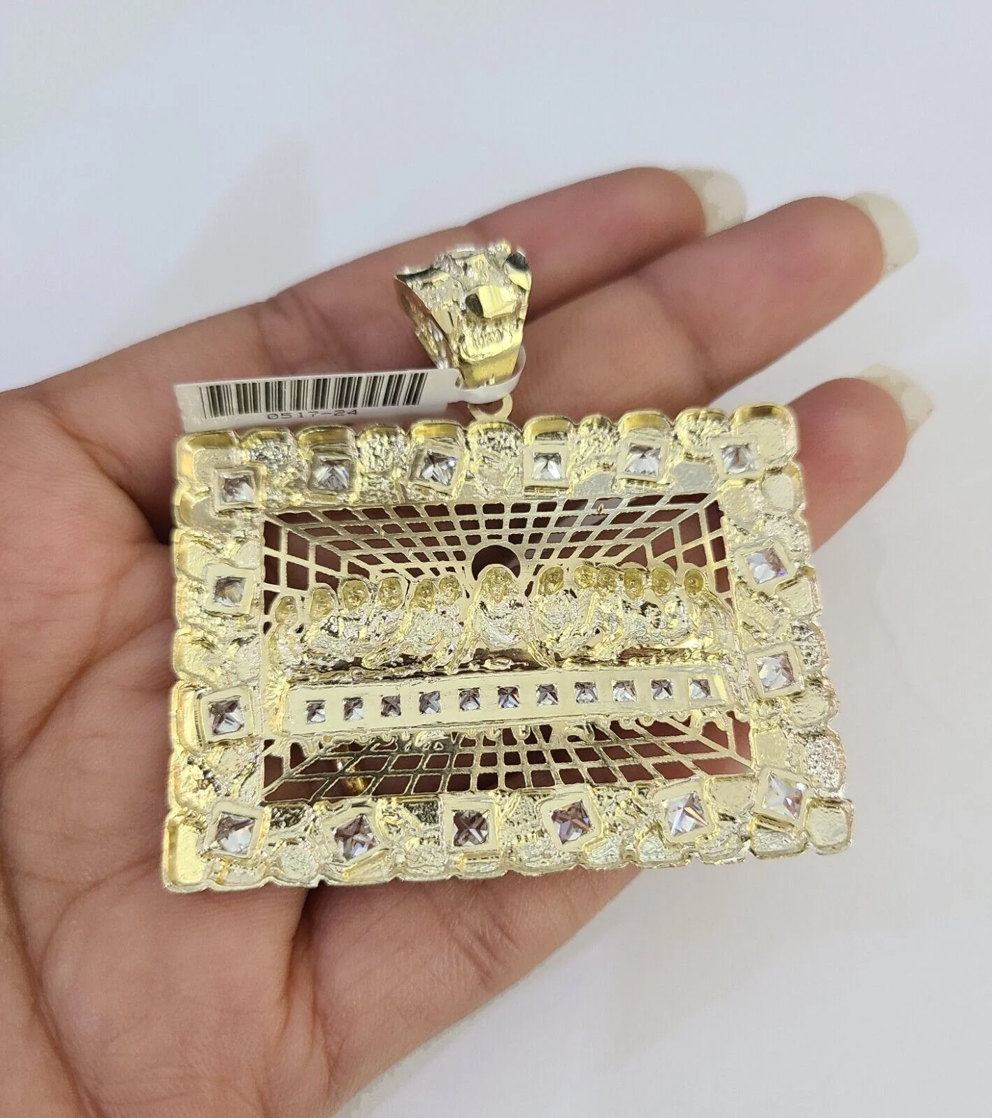 10K Miami Cuban Link Chain Last Supper Pendent Charm 6mm 20"-30" Necklace - Image 7
