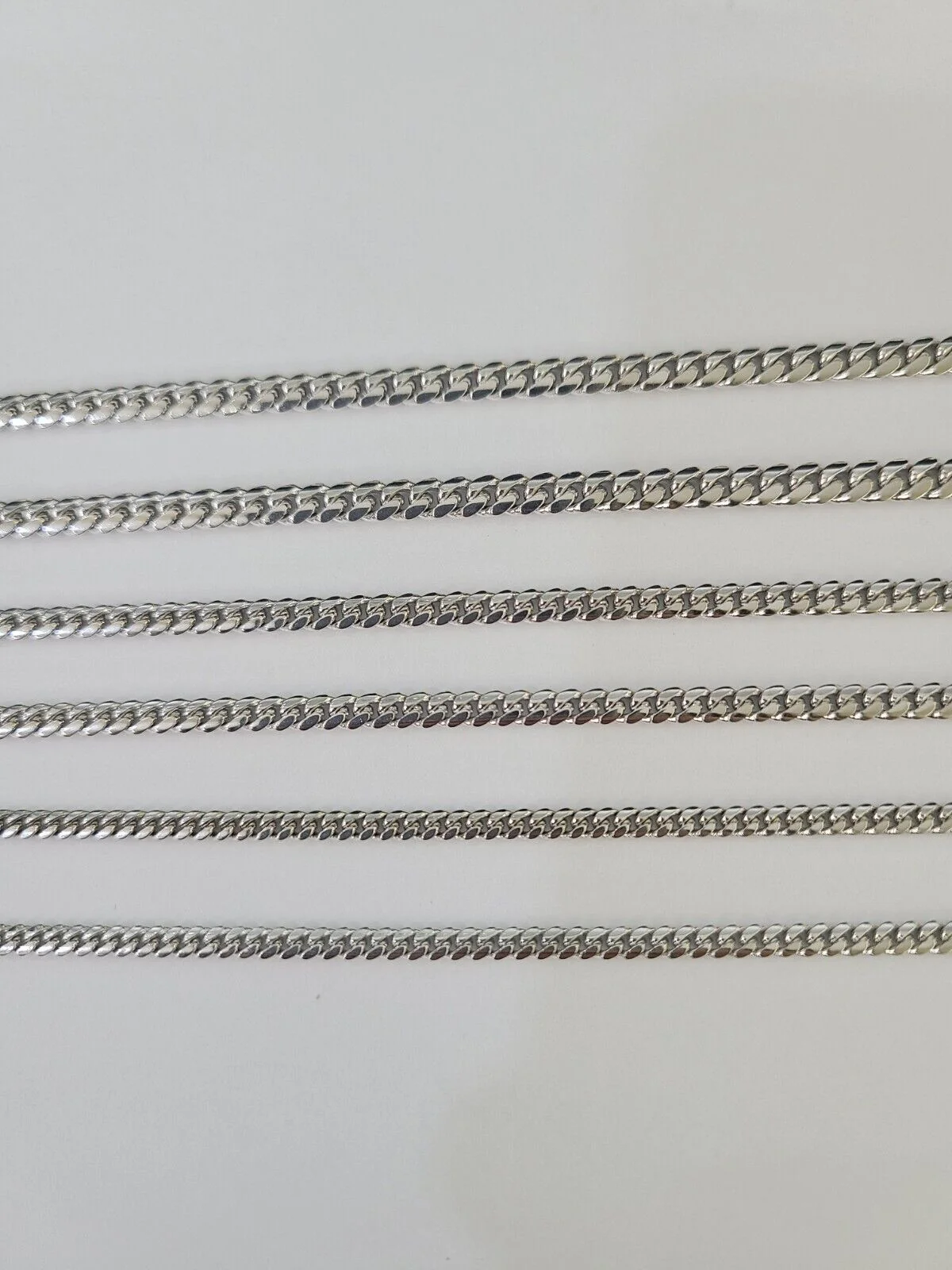 10k Miami Cuban Link Chain White Gold Necklace 18-26 Inches Real Men Women - Image 5