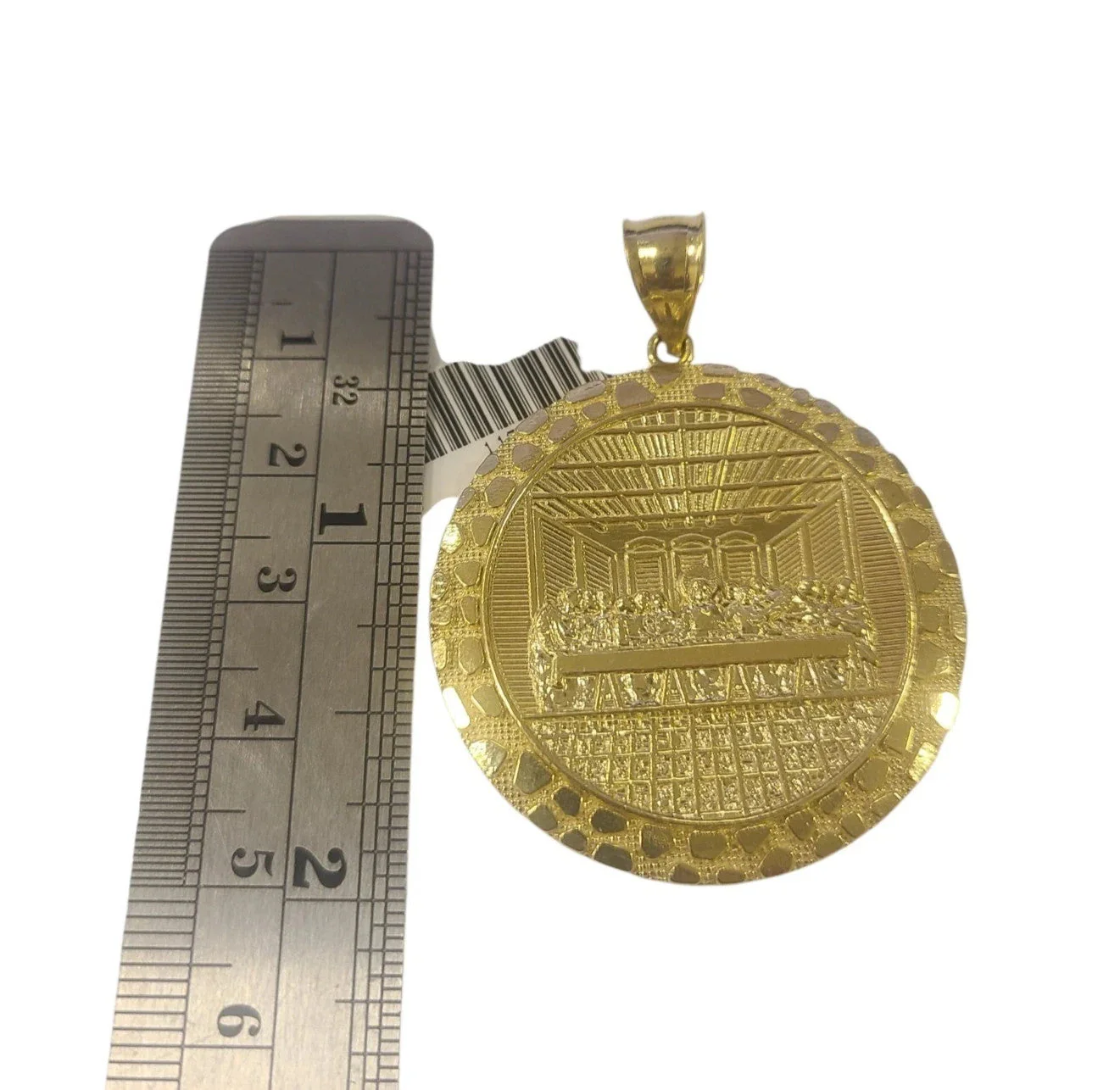 10k Milano Chain Nugget Last Supper Charm Necklace Pendant Set 5mm 20"-28" Gold - Image 6