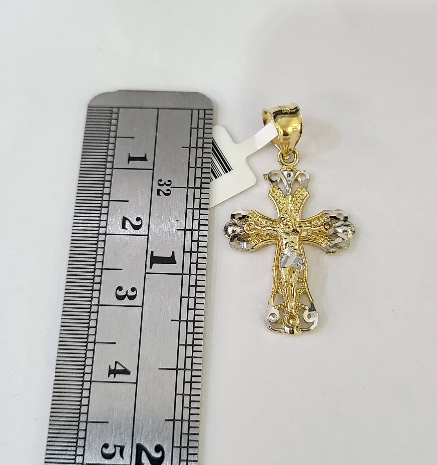 10k Milano Rope Chain Jesus Cross Charm Necklace SET 3mm 18"-26" Pendant - Image 5