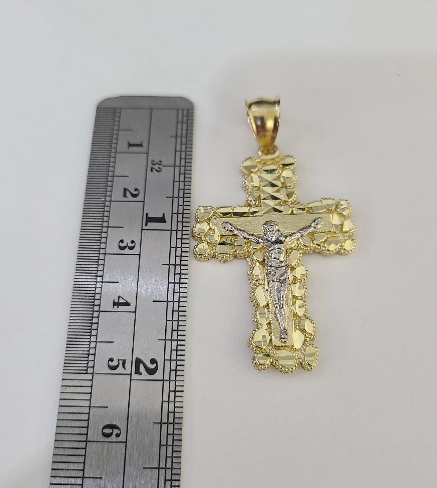 10k Milano Rope Chain Jesus Cross Charm Necklace SET 5mm 18"-28" Pendant - Image 4