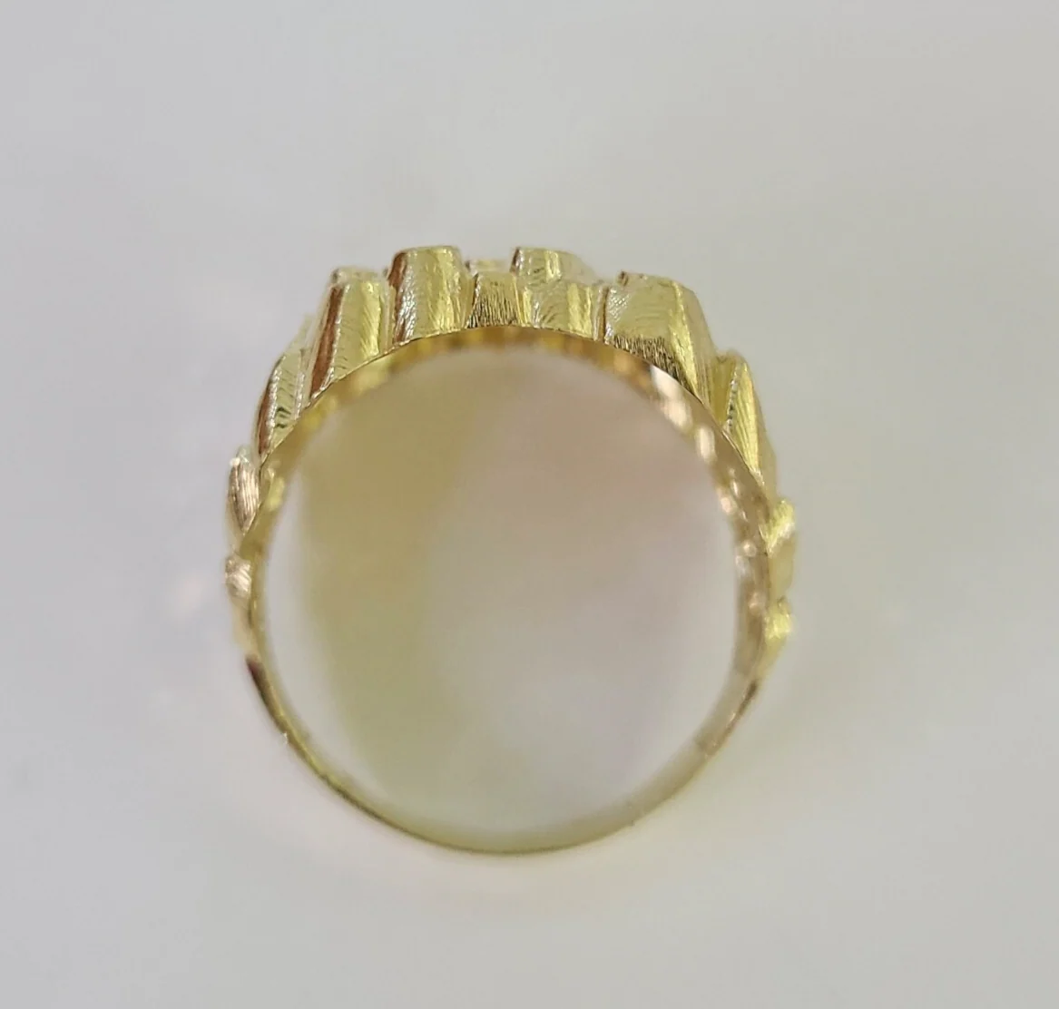 10k Nugget Ring Casual Band Yellow Gold Genuine Brand New All Sizes - Image 5