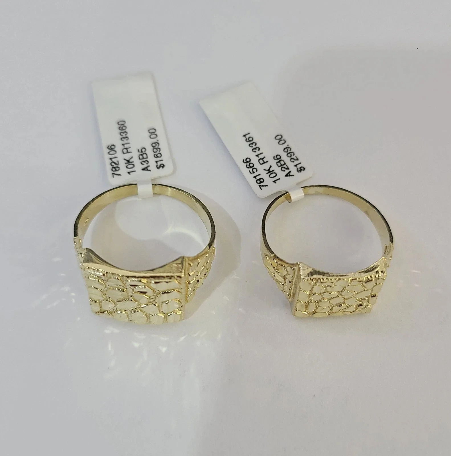 10k Nugget Ring Yellow Gold Women Men Real Genuine 10Kt - Image 4