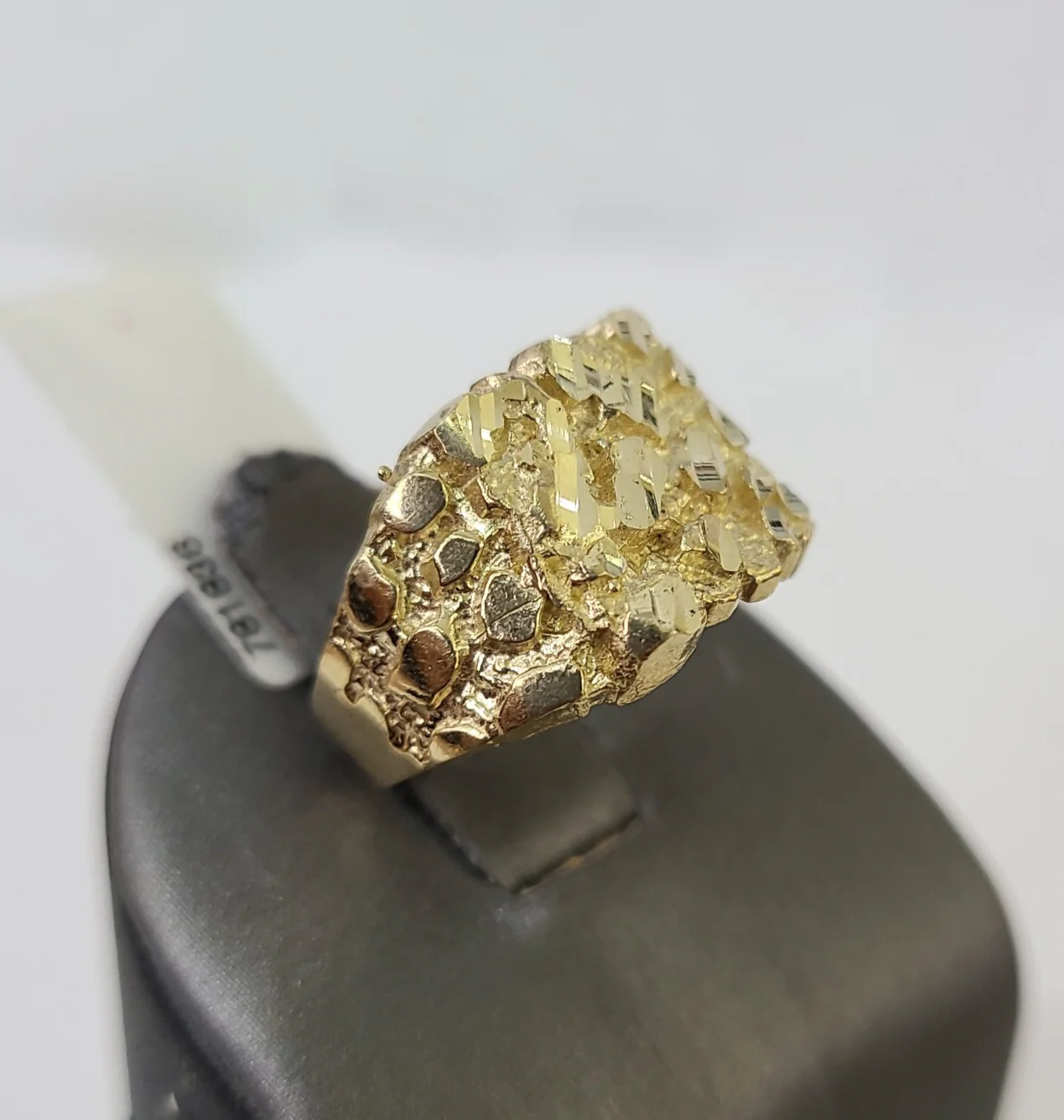 10k Nugget Ring Yellow Gold Women Men Real Genuine All Sizes - Image 5