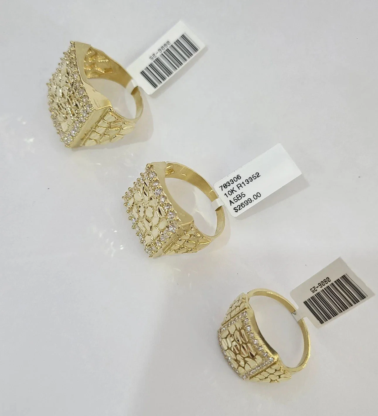 10k Nugget Ring Yellow Gold Women Men Real Genuine - Image 3