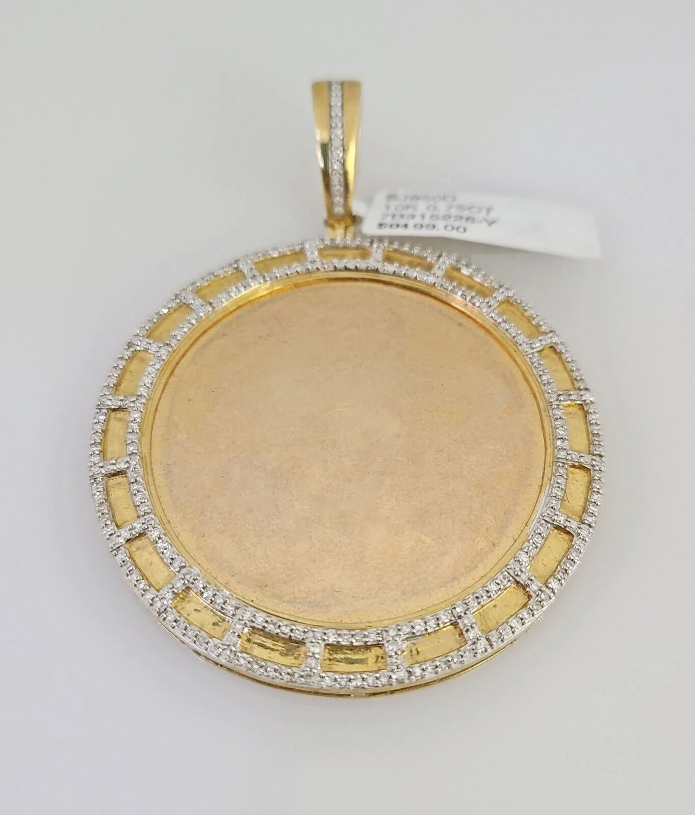 10k Real Diamond Memory Pendant Charm 10kt Yellow Gold - Image 5