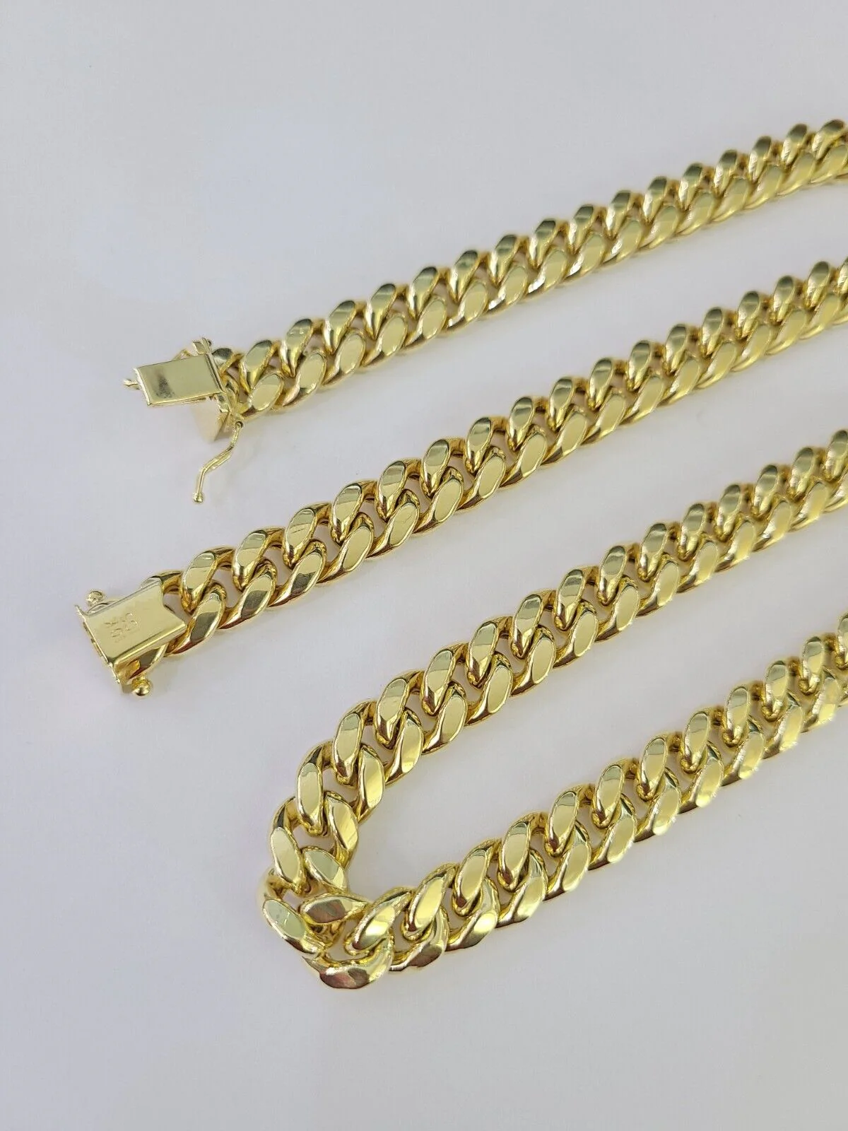 10k Real Miami Cuban Royal Link Chain 26 inch 9mm Genuine Yellow Genuine - Image 3
