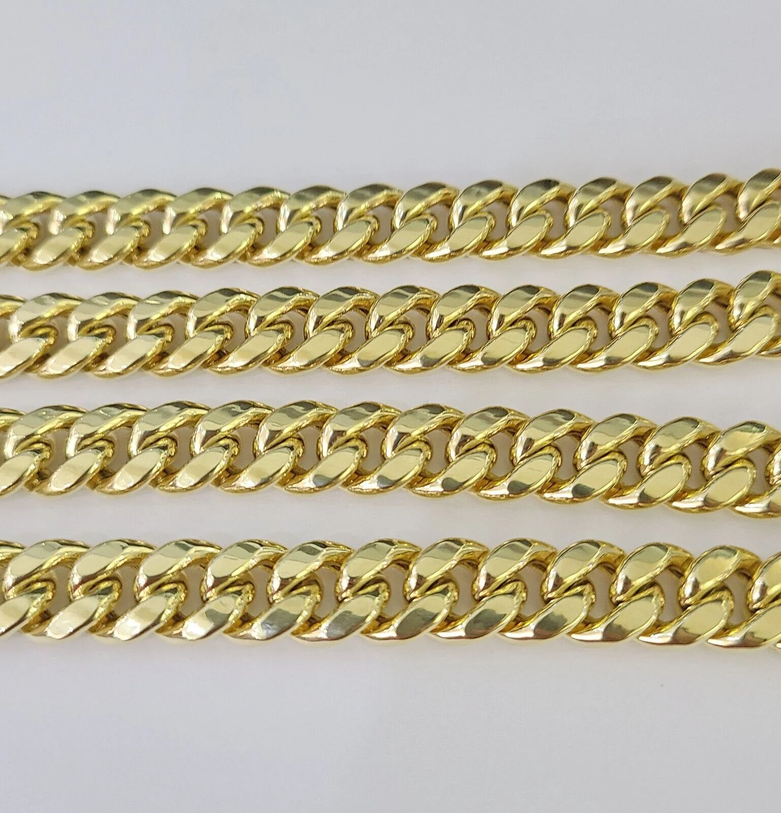 10k Real Miami Cuban Royal Link Chain 26 inch 9mm Genuine Yellow Genuine - Image 4