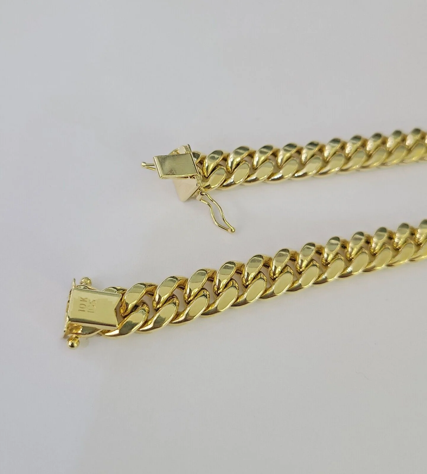 10k Real Miami Cuban Royal Link Chain 26 inch 9mm Genuine Yellow Genuine - Image 5