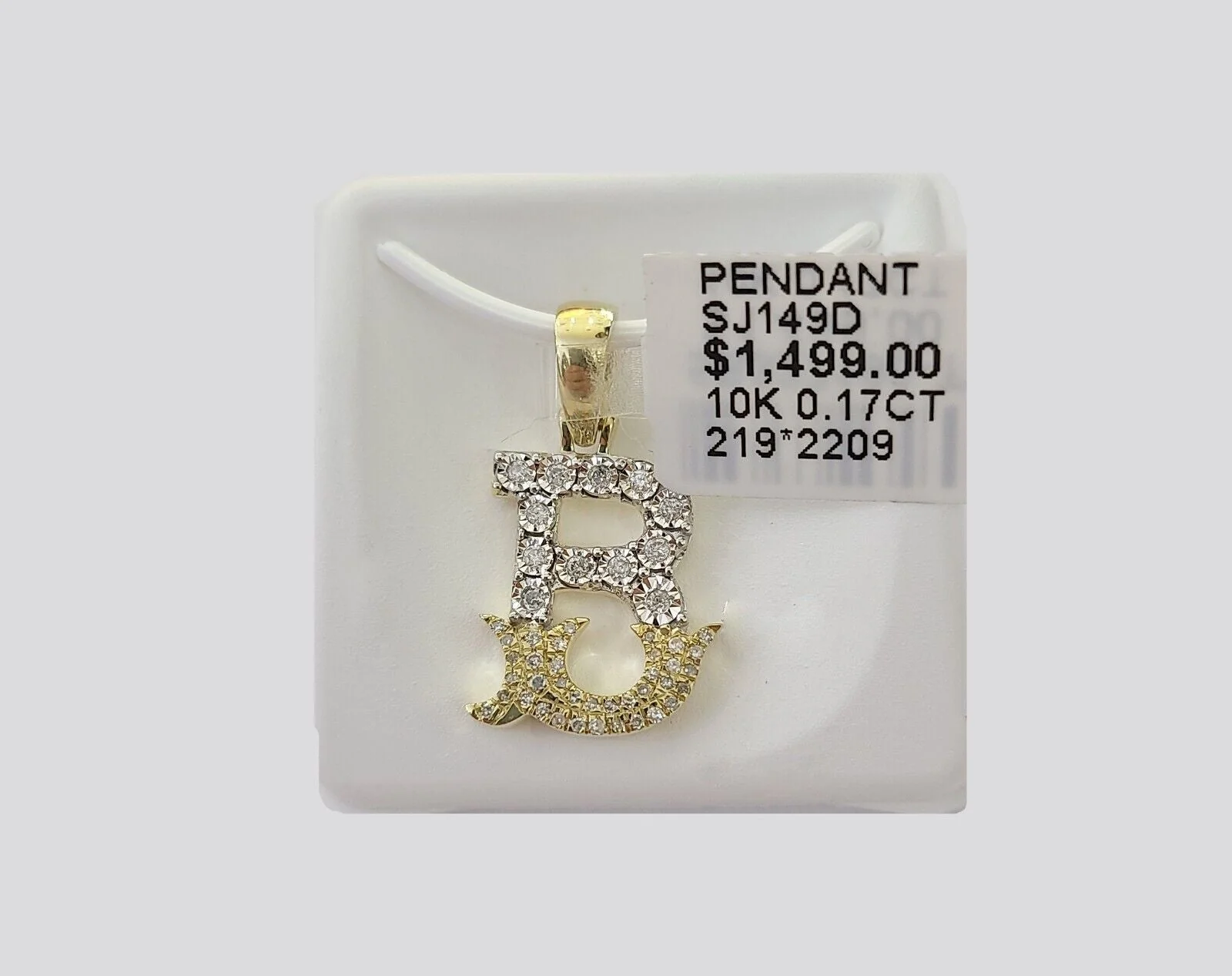10k Real Yellow Gold Genuine Diamond Initial A-Z Alphabet Charm Letters Pendent - Image 2