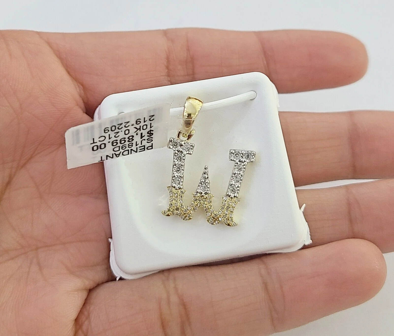 10k Real Yellow Gold Genuine Diamond Initial A-Z Alphabet Charm Letters Pendent - Image 20