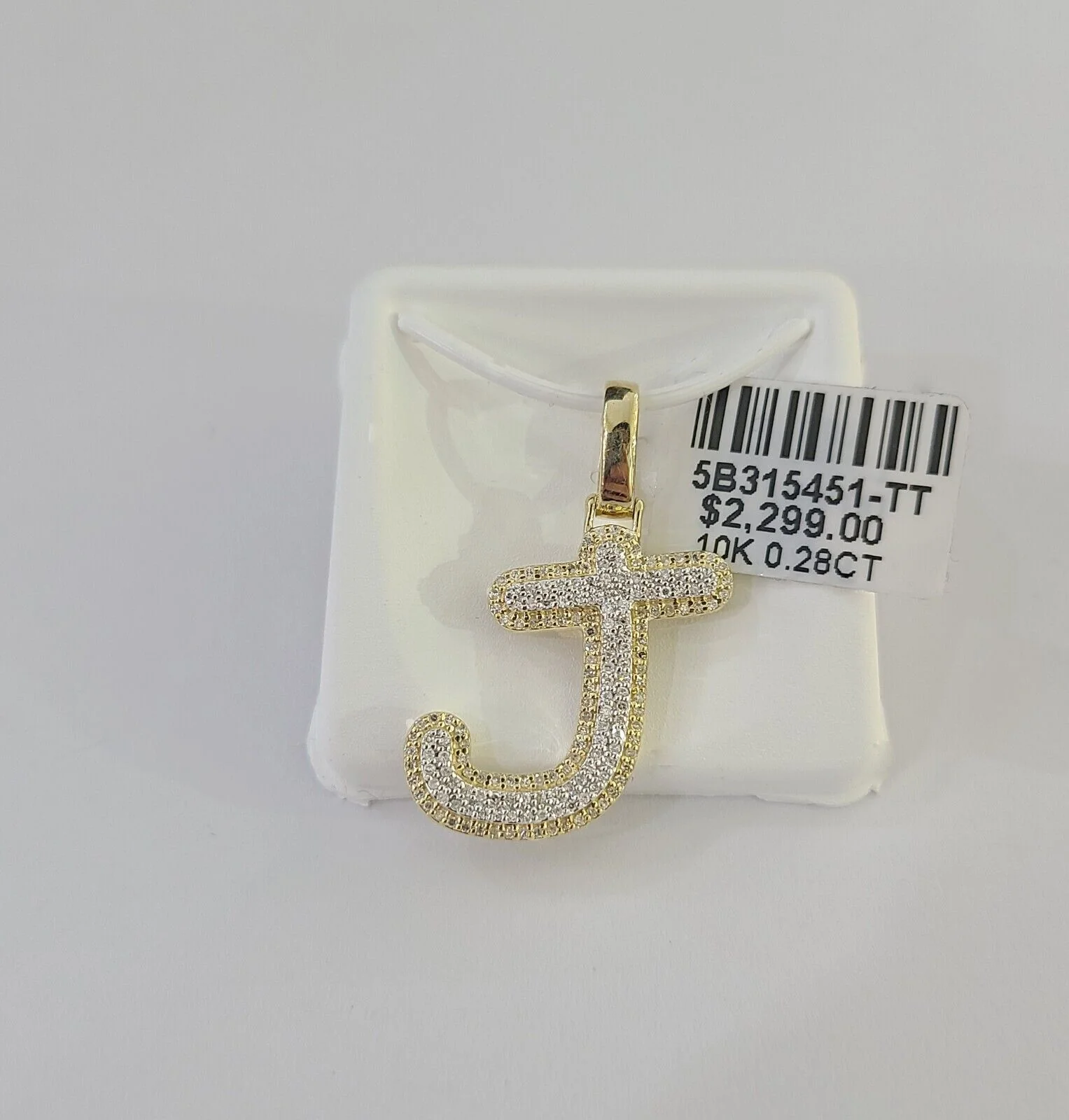 10k Real Yellow Gold Genuine Diamond Initial A-Z Alphabet Charm Pendent - Image 9