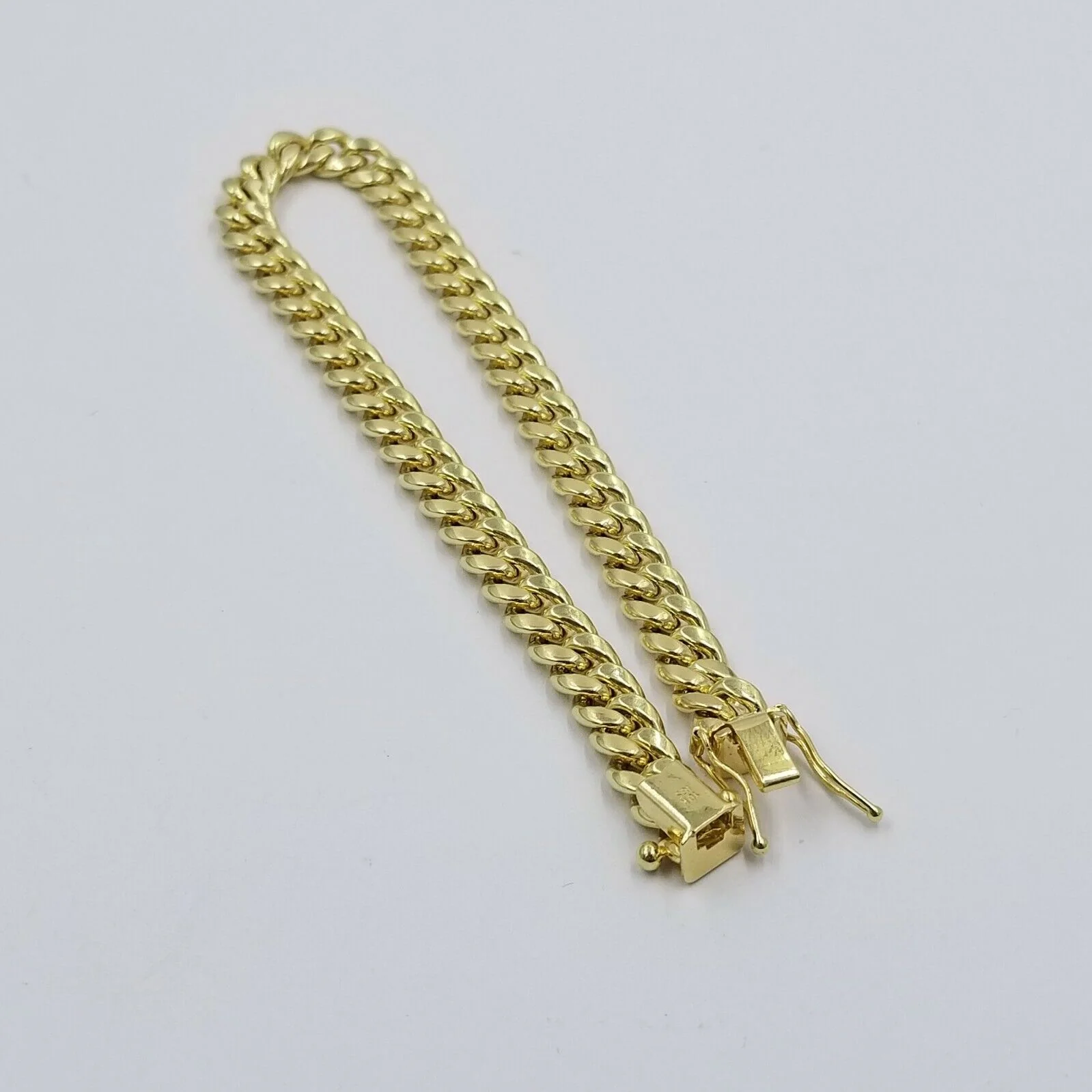 10K Real Yellow Gold Miami Cuban Bracelet 6mm Link 7 inch  Box Lock - Image 5
