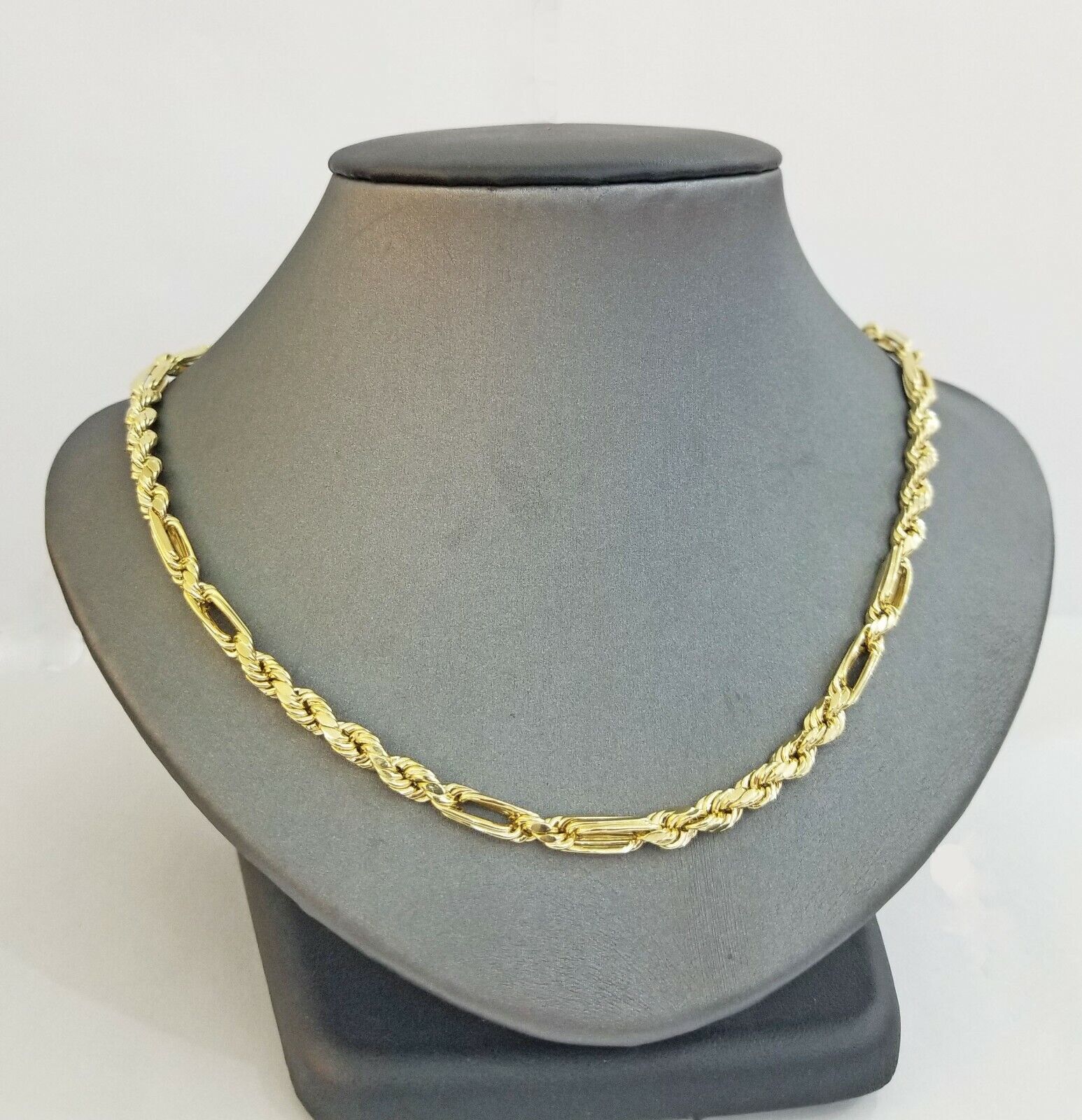10k REAL Yellow Gold Milano Rope chain 20" 22" 24" Gold necklace Men Women 4.5mm - Image 3