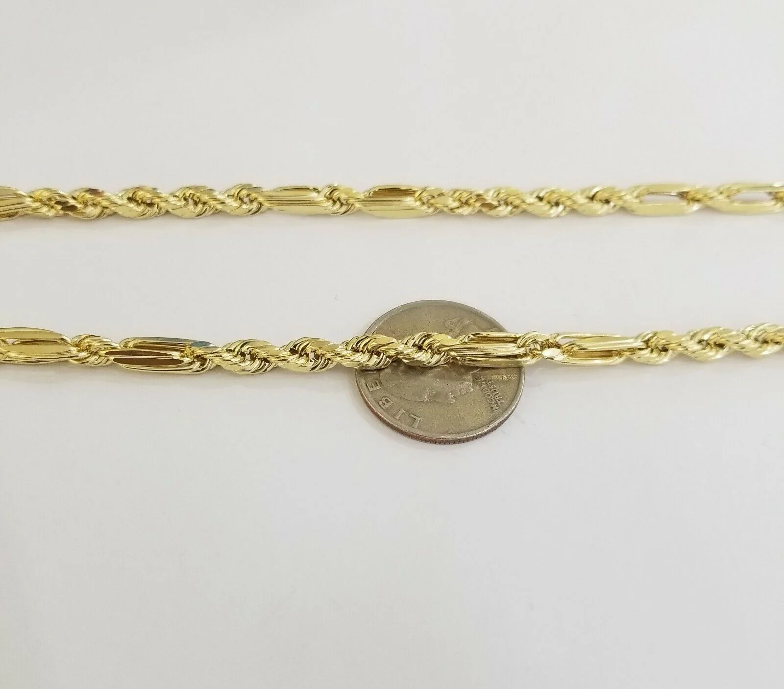 10k REAL Yellow Gold Milano Rope chain 20" 22" 24" Gold necklace Men Women 4.5mm - Image 9