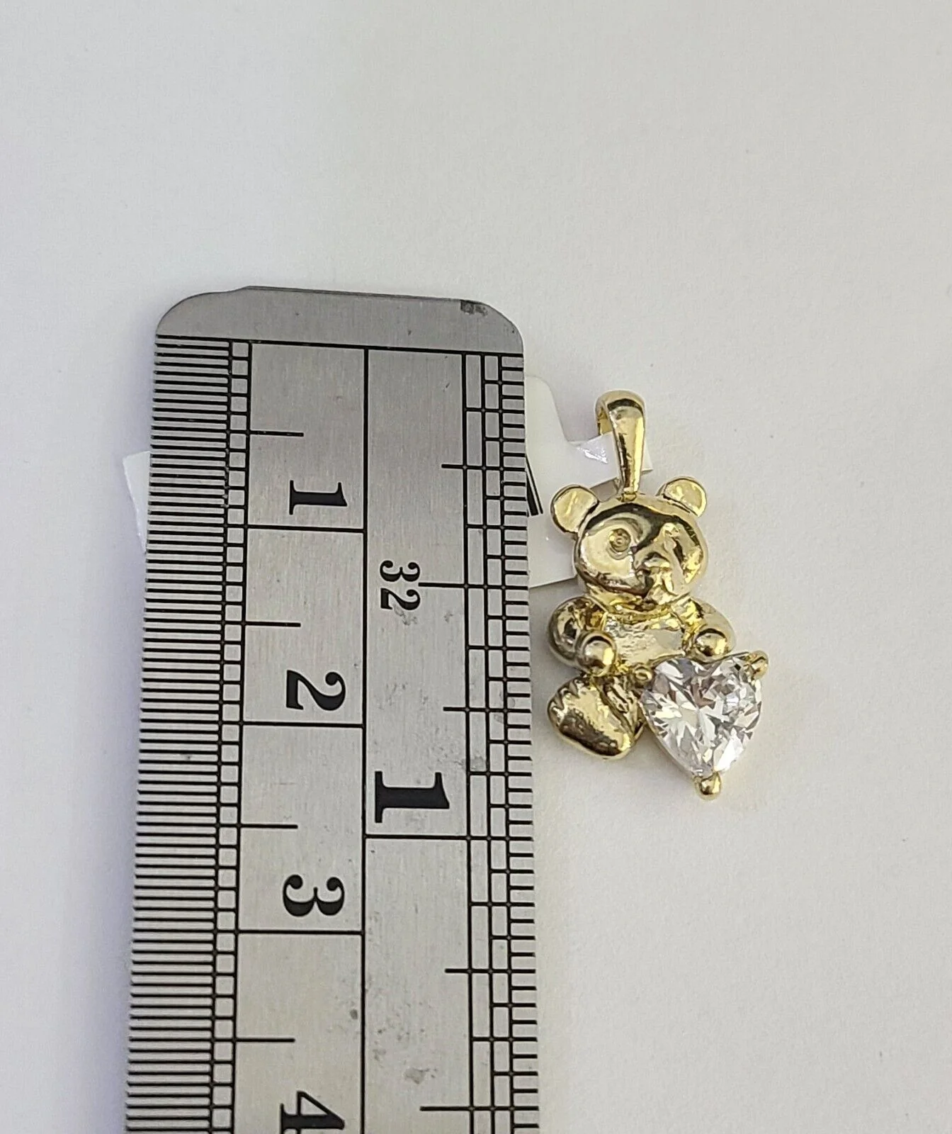 10K Real Yellow Gold TEDDY BEAR Charm Pendant Gold 10kt Genuine - Image 3