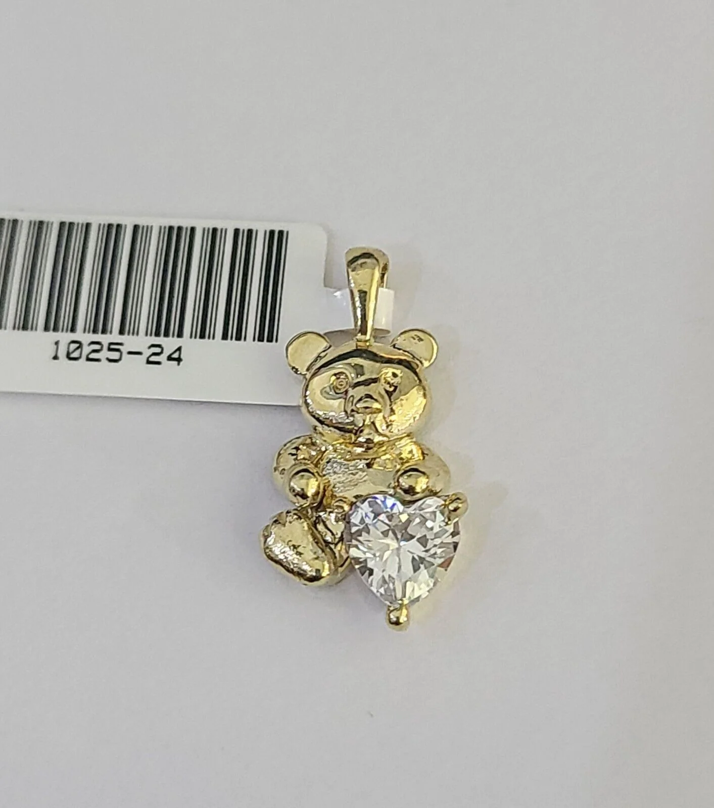 10K Real Yellow Gold TEDDY BEAR Charm Pendant Gold 10kt Genuine - Image 5
