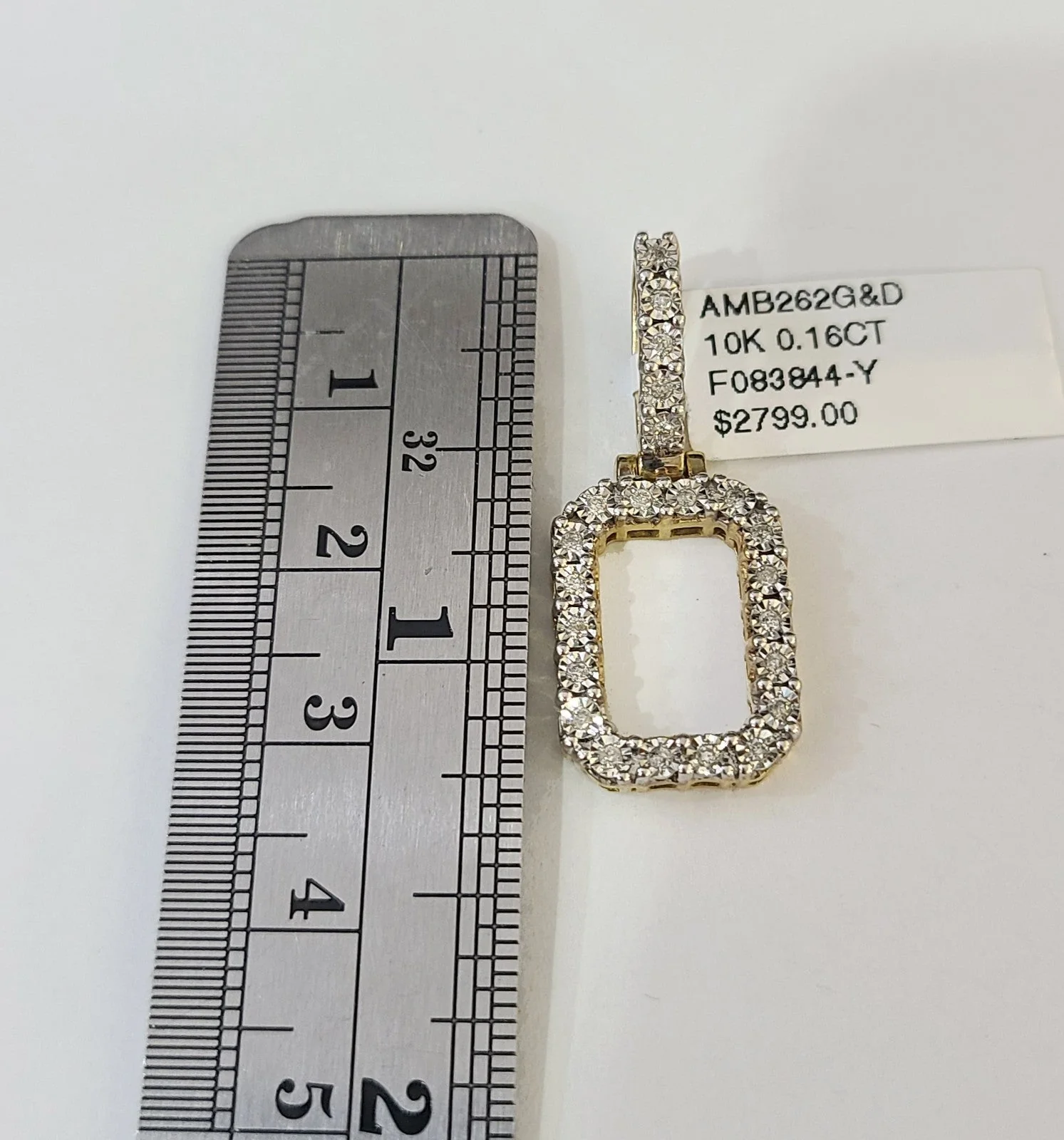 10k Rope Chain O Diamond Initial Charm Necklace Pendant Set 4mm 20"-30" Gold - Image 2