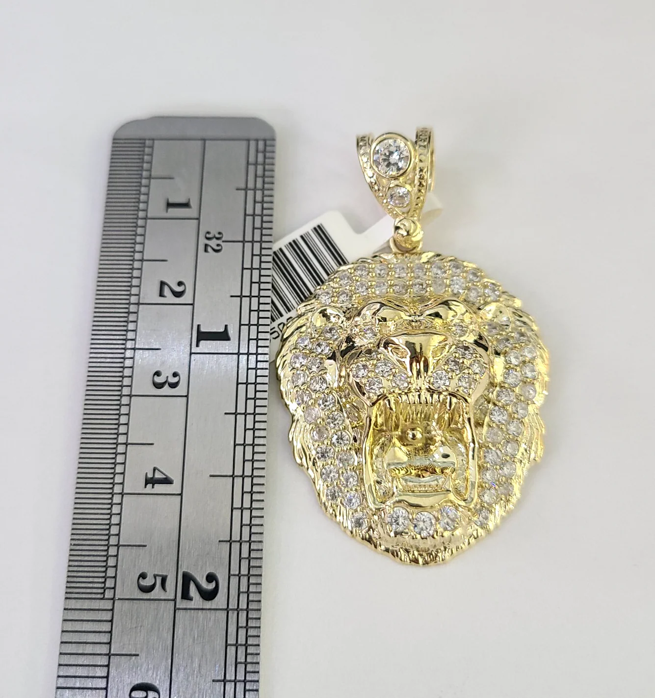 10k Rope Chain Roaring Lion Charm Pendant Gold 18"-30'' Inch 7mm Necklace - Image 2