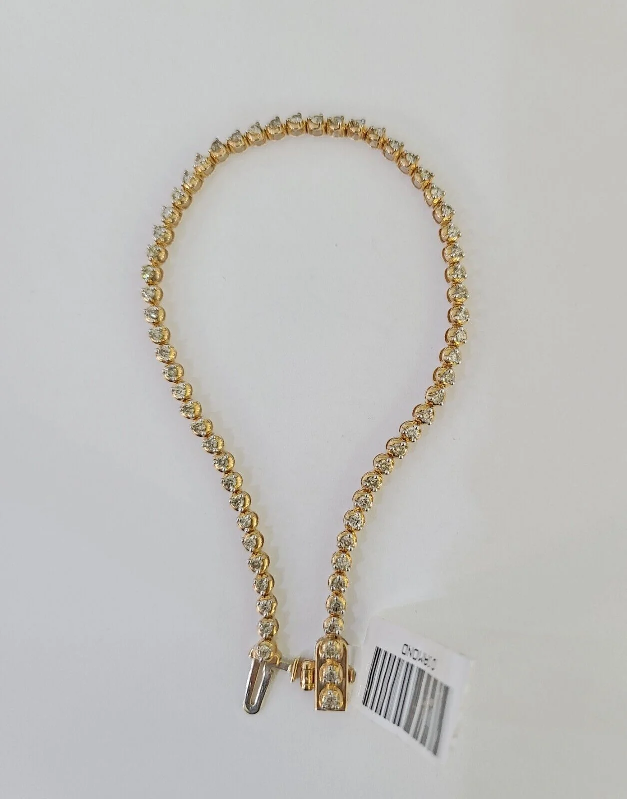 10K Rose Gold Diamond Bracelet Women Ladies 7" REAL Genuine Gold - Image 7