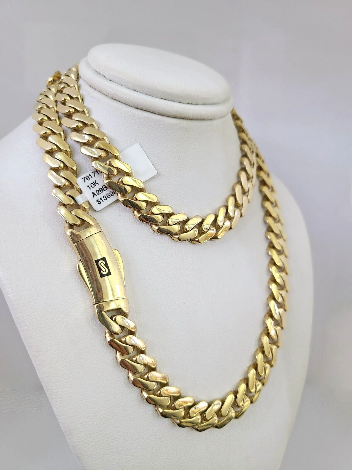 10k Royal Monaco Cuban Link Chain 9.5mm Necklace 24" REAL Yellow Gold - Image 6