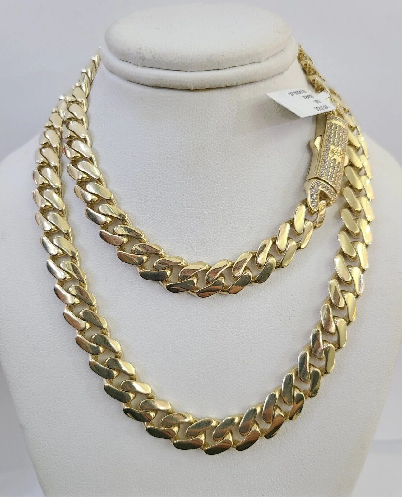 10k Royal Monaco Cuban Link Necklace Chain 9mm 24" REAL Yellow Gold - Image 5