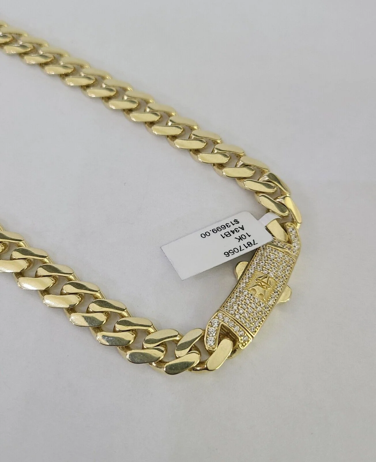10k Royal Monaco Cuban Link Necklace Chain 9mm 24" REAL Yellow Gold - Image 3