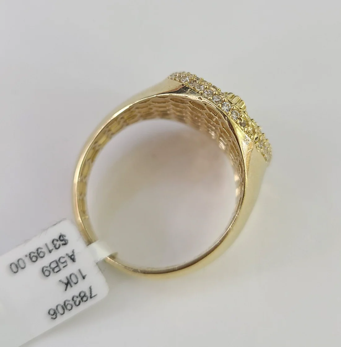 10k Saint Barbara Ring Casual Band Yellow Gold Genuine Brand New Religious All Sizes - Image 3