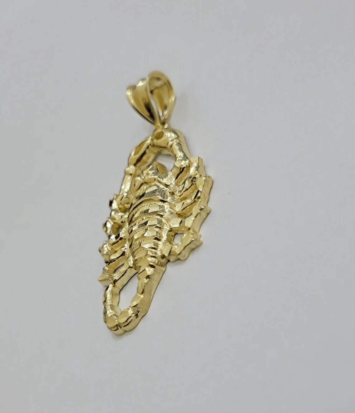 10k Scorpio Charm Pendant 1.8'' Real 10kt Yellow Gold For Chain & Necklace SALE - Image 6