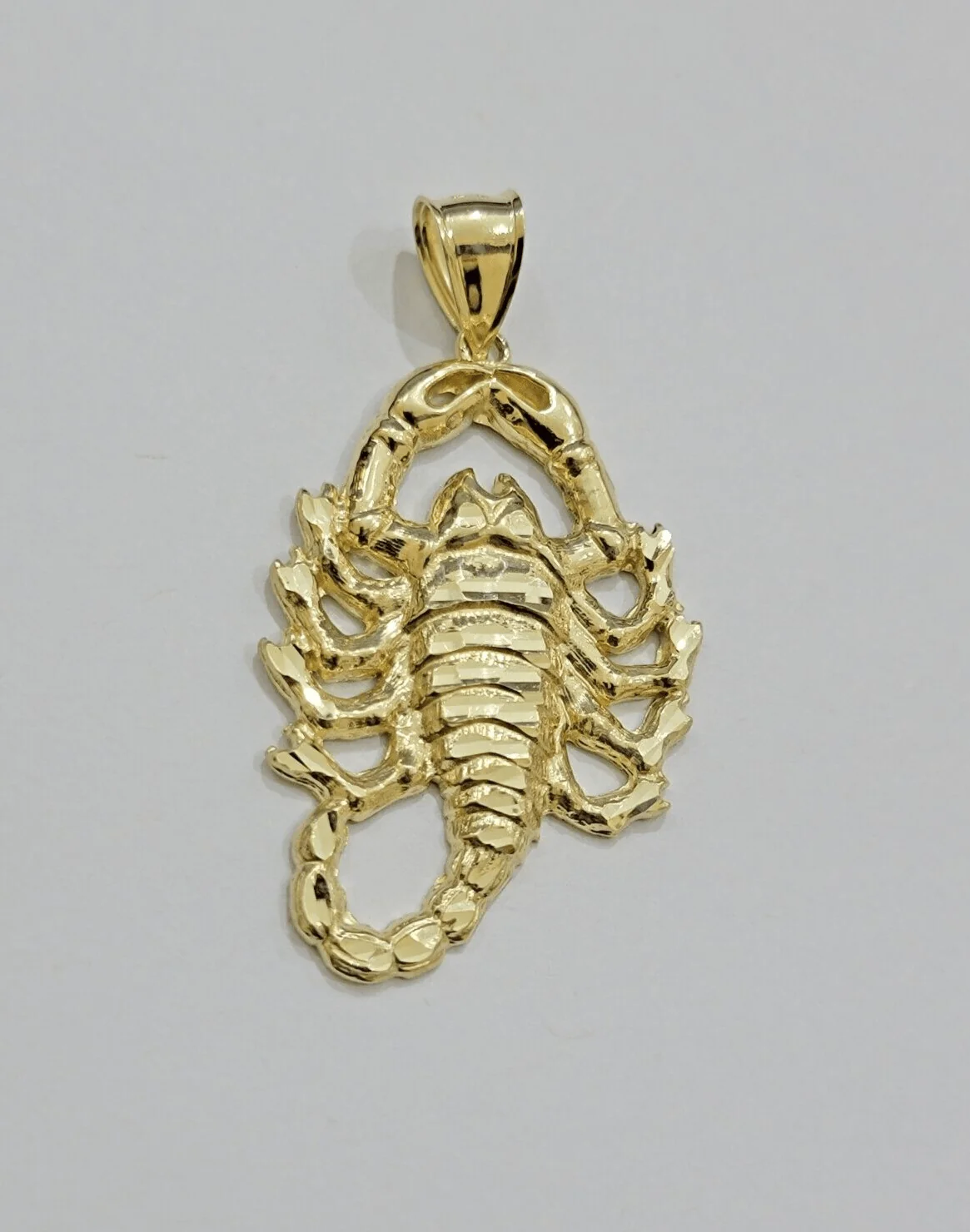 10k Scorpio Charm Pendant Men's Real 10kt Yellow Gold For Chain & Necklace SALE - Image 4
