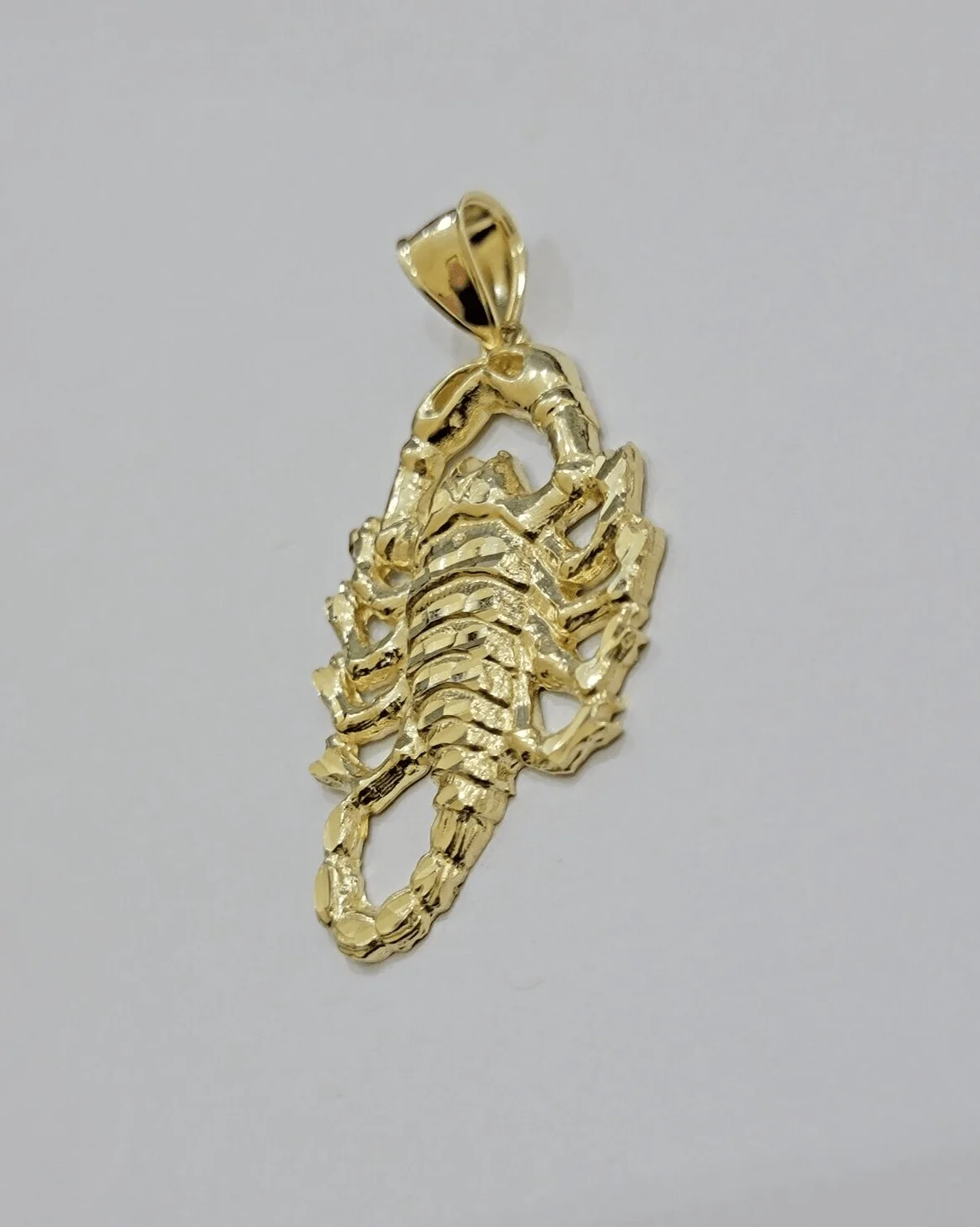 10k Scorpio Charm Pendant Men's Real 10kt Yellow Gold For Chain & Necklace SALE - Image 6