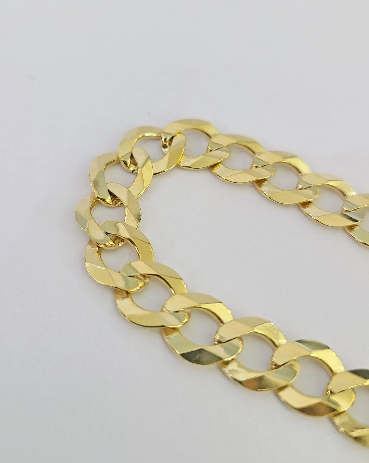 10k Solid Cuban Curb Link Bracelet Gold 8mm 8 Inches Real Yellow Gold - Image 6