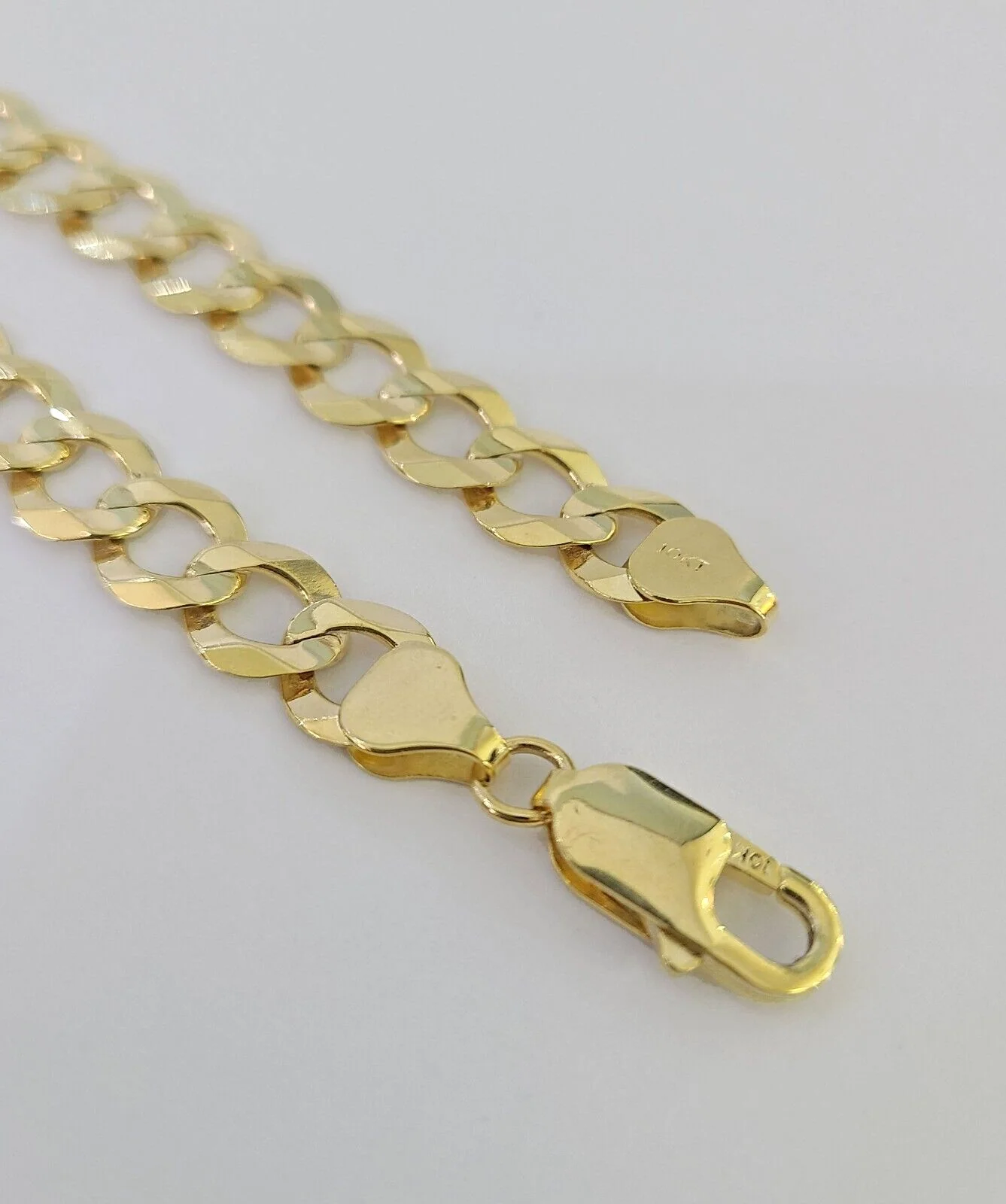10k Solid Cuban Curb Link Bracelet Gold 8mm 8 Inches Real Yellow Gold - Image 7
