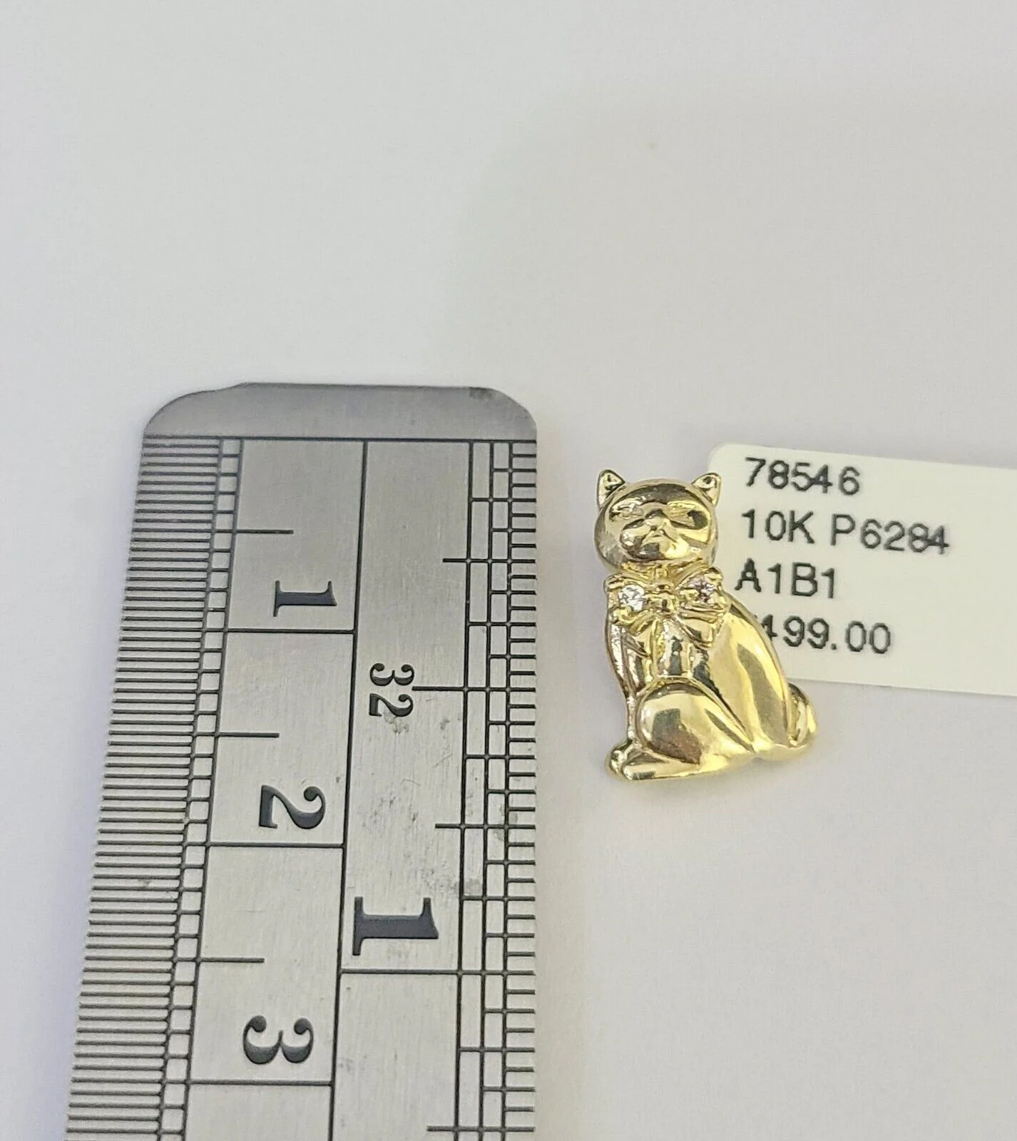 10K Solid Franco Chain Dog Pendant Charm Necklace 16"-22" 1mm Gold Ladies - Image 5