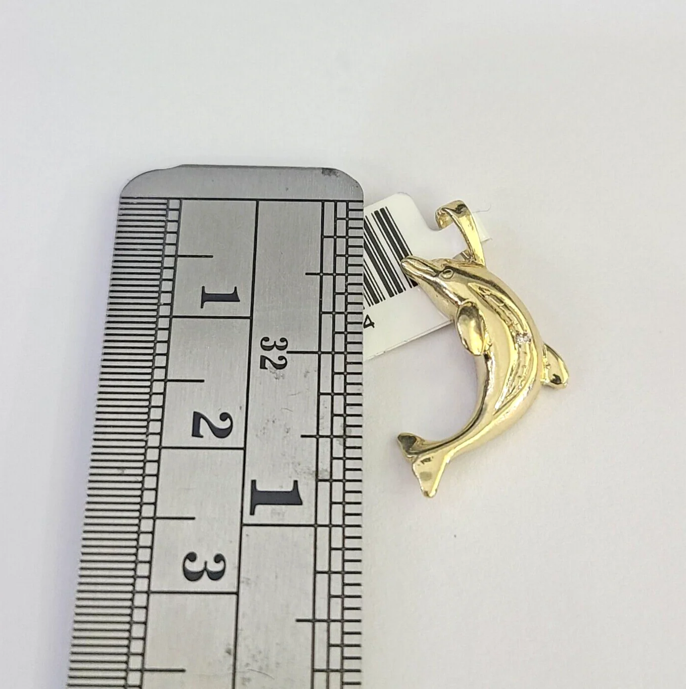 10K Solid Franco Chain Dolphin Pendant Charm Necklace 16"-22" 1mm Gold - Image 3