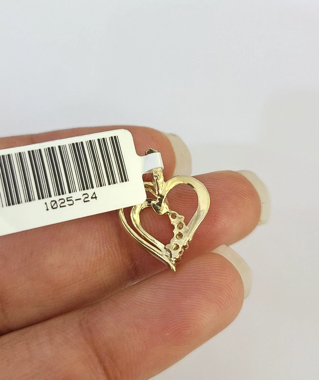 10K Solid Franco Chain Heart Pendant Charm Necklace 16"-22" 1mm Gold Ladies - Image 7