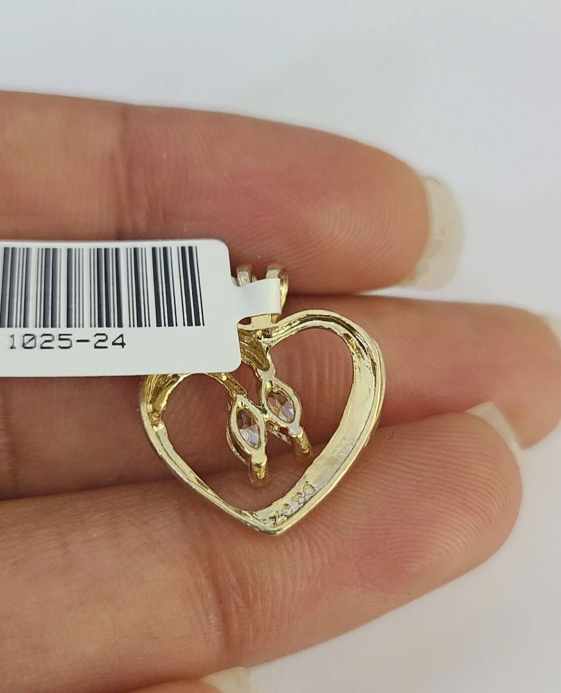 10K Solid Franco Chain Heart Pendant Charm Necklace 16"-22" 1mm Gold Ladies - Image 7