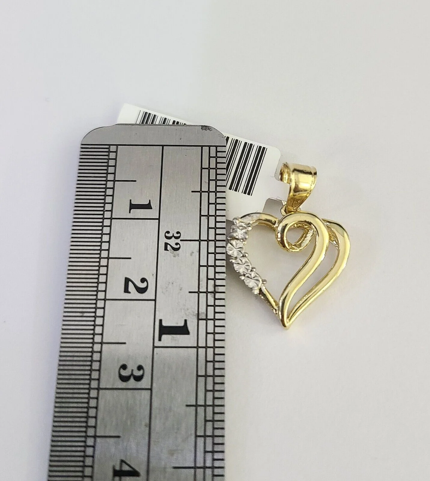10K Solid Franco Chain Heart Pendant Charm Necklace 16"-22" 1mm Gold Ladies - Image 3