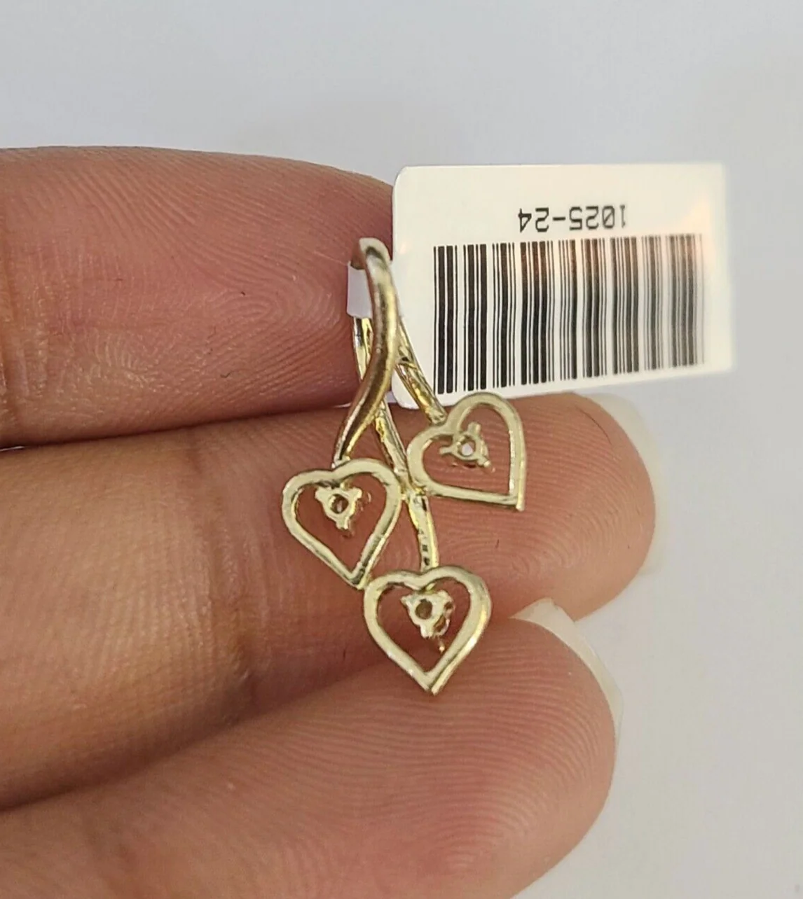 10K Solid Franco Chain Hearts Pendant Charm Necklace 16"-22" 1mm Gold Ladies - Image 7