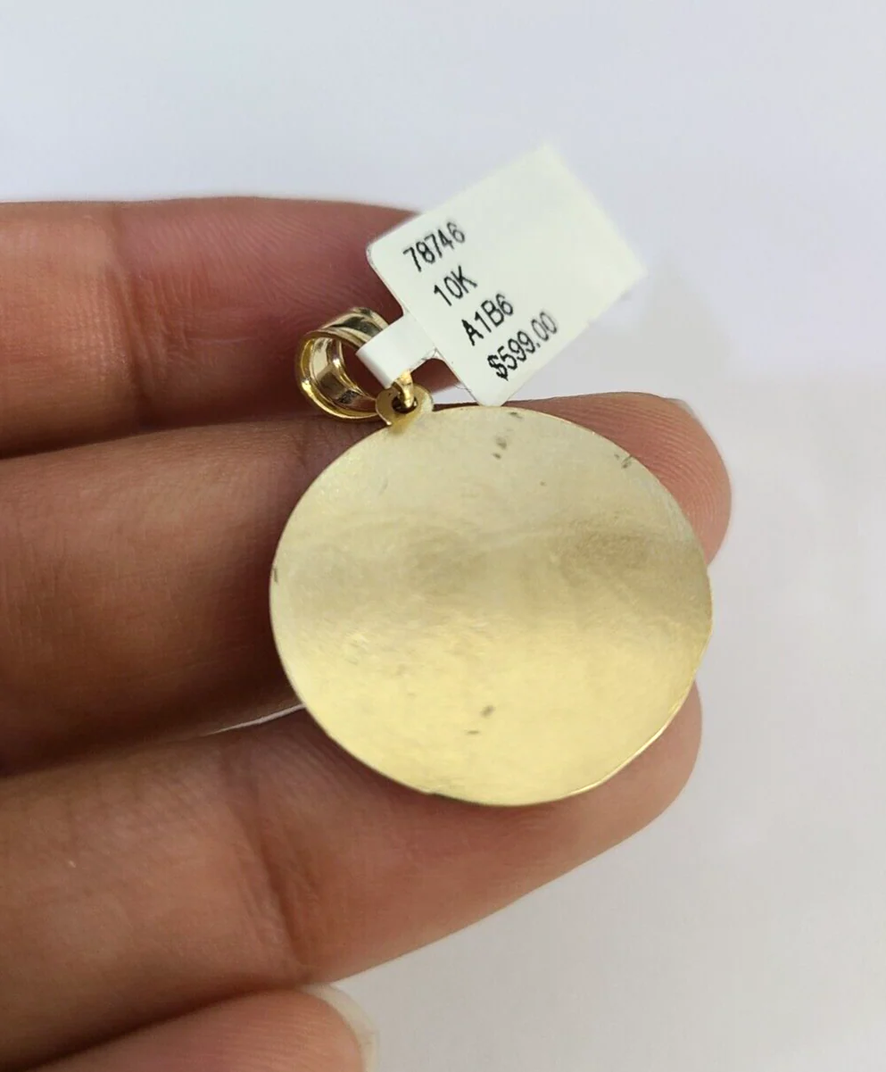 10k Solid Gold Cuban Curb Chain Basket Ball Pendant 2.5mm 18"-26" SET Necklace - Image 7