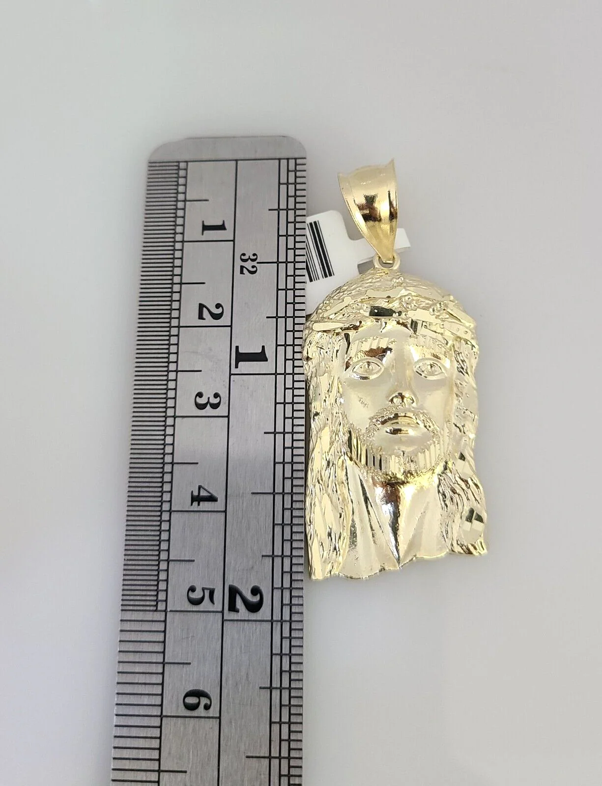 10K Solid Gold Miami Cuban Chain SET Jesus Head Pendant Charm 18"-26" 2.5mm - Image 3