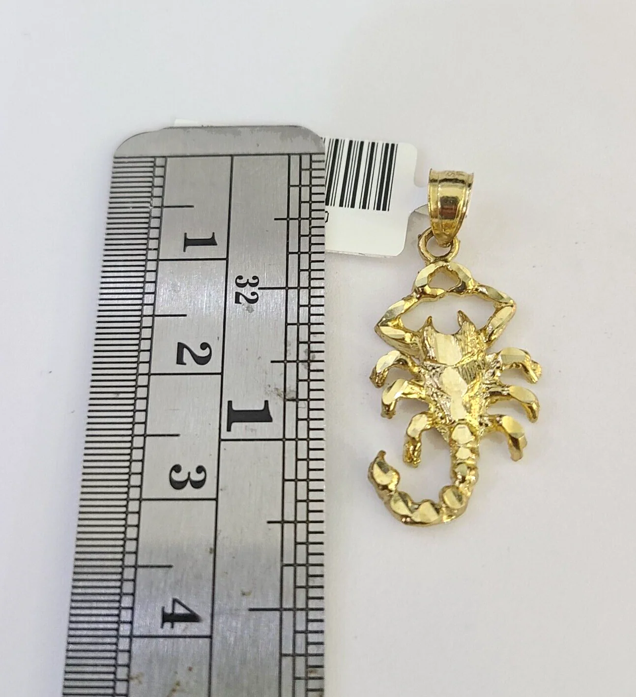 10k Solid Rope Chain 2mm Necklace Scorpion Pendant Charm SET 18-24 in - Image 2