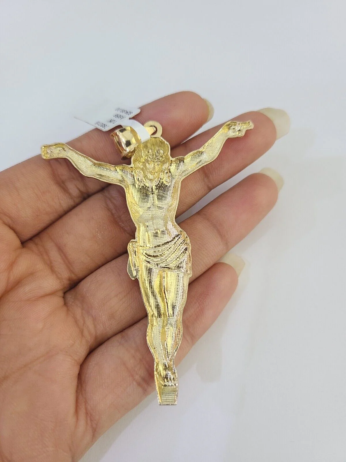 10k Solid Rope Chain Jesus Full Body Charm Set 4mm 20"-28" Necklace Gold Yellow - Image 7