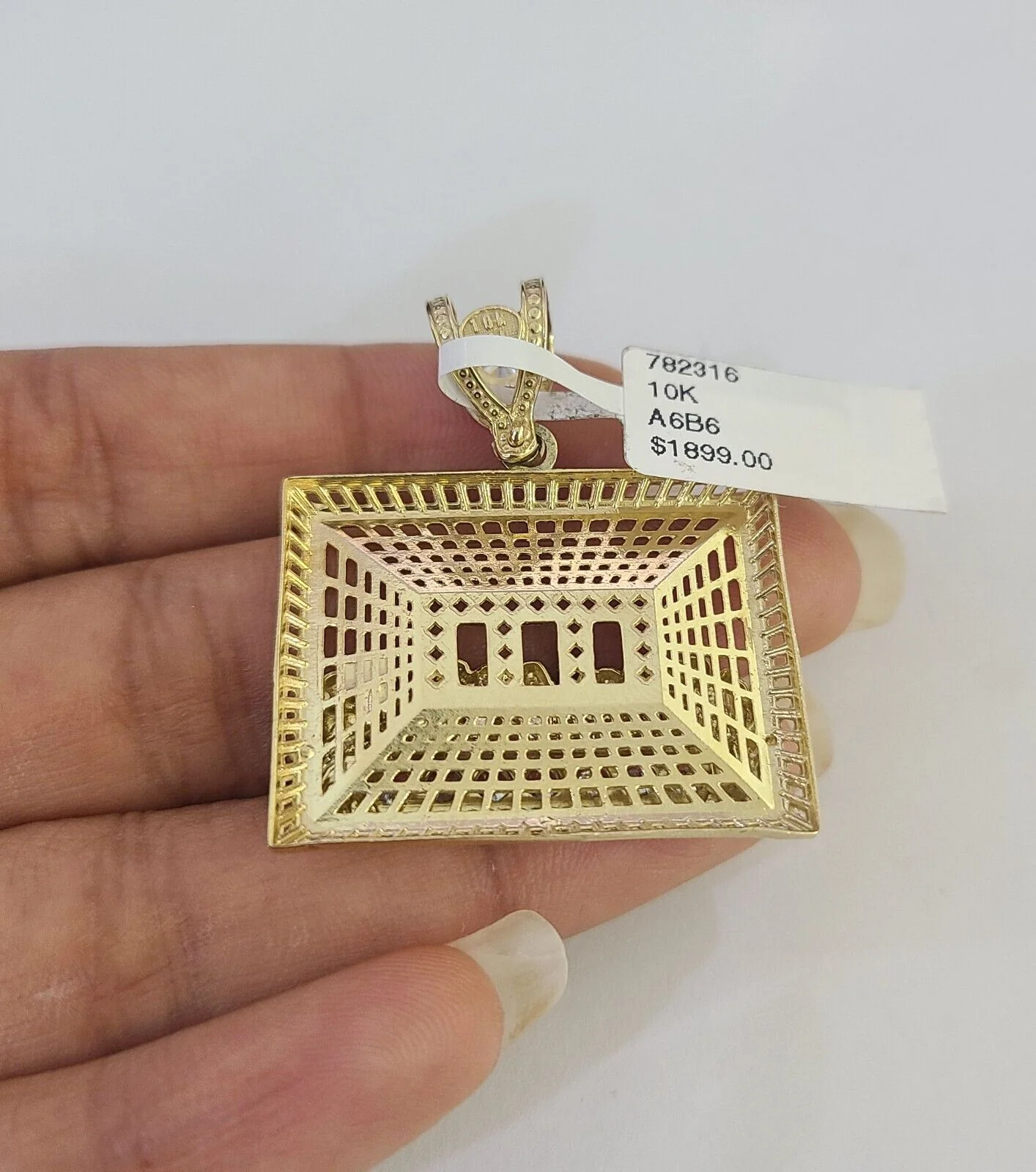 10k Solid Rope Chain Last Supper Charm Set 4mm 18"-30" Necklace Gold Pendant - Image 7