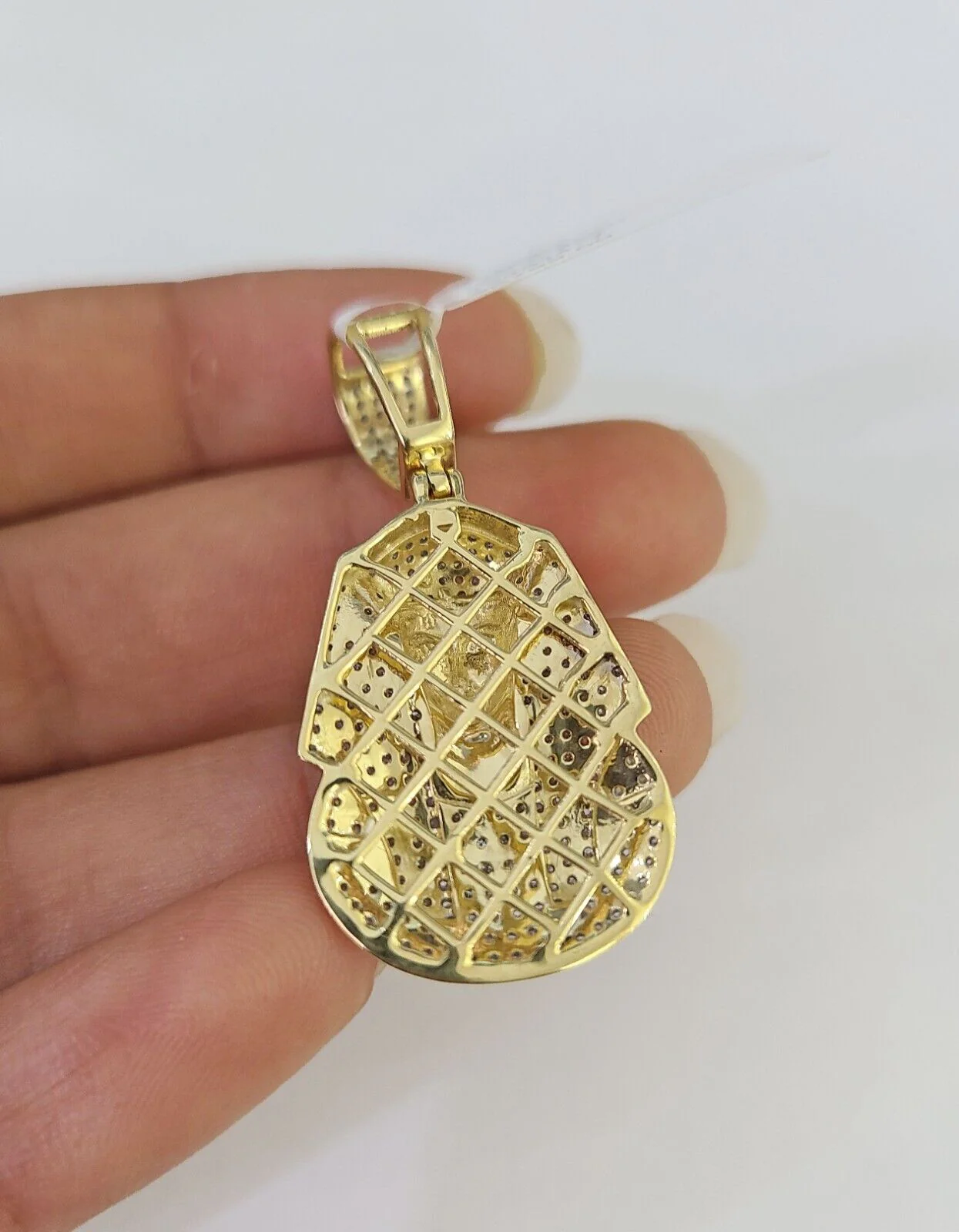 10k Solid Rope Chain Pharaoh Charm Diamond Set 4mm 20"-28" Necklace Gold Yellow - Image 7