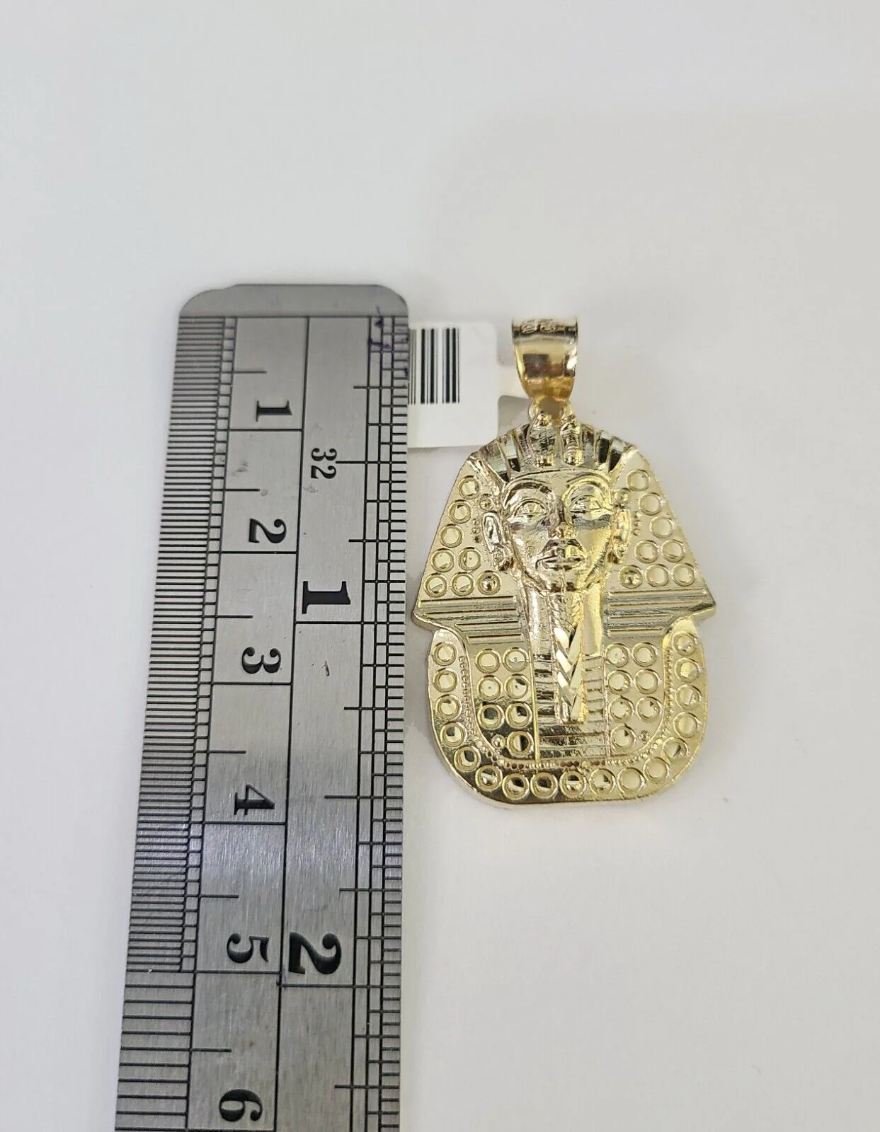 10k Solid Rope Chain Pharaoh Charm Set 4mm 20"-28" Necklace Gold Yellow - Image 4