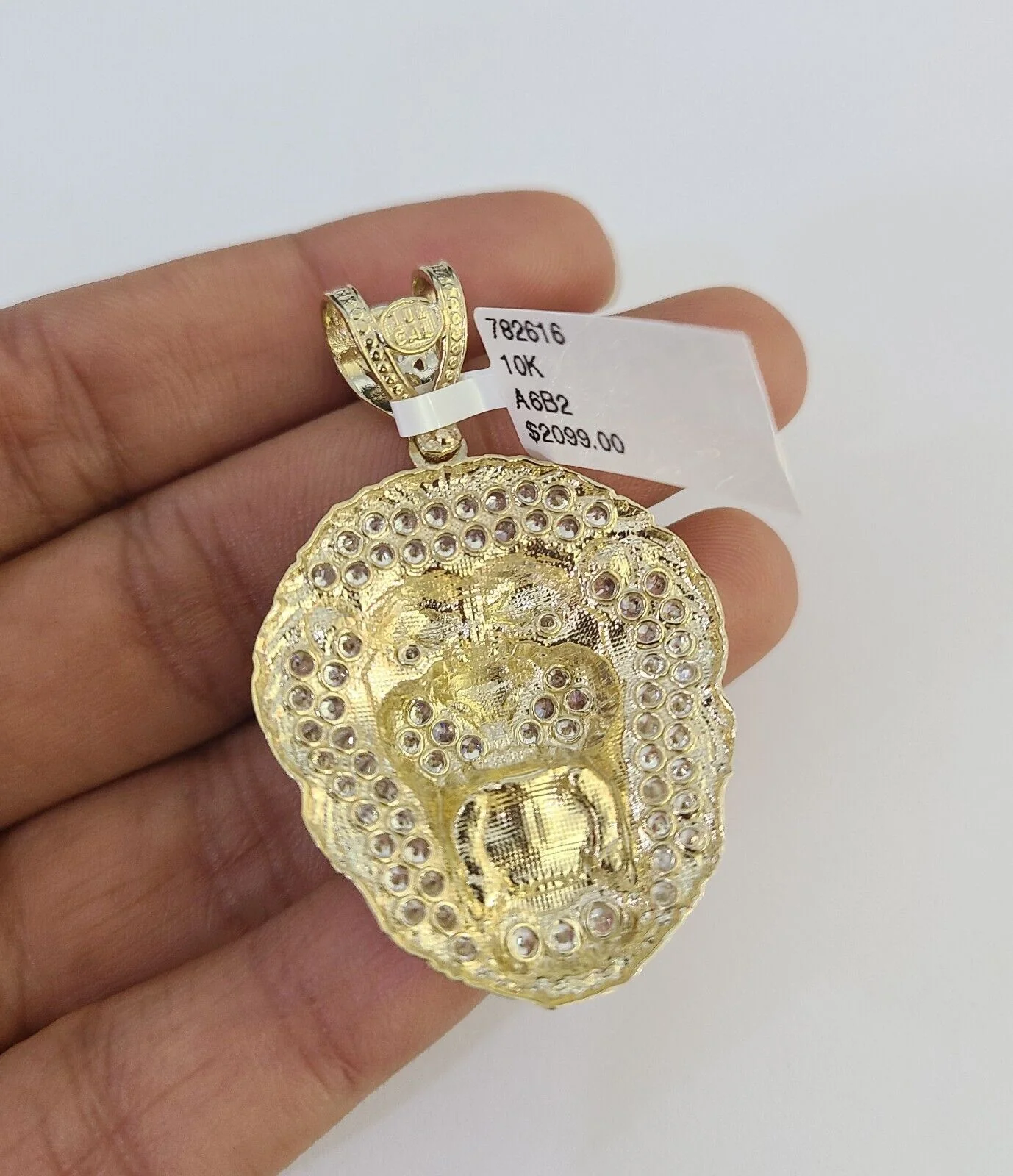 10k Solid Rope Chain Roaring Lion Charm Set 4mm 20"-28" Necklace Gold Yellow - Image 7